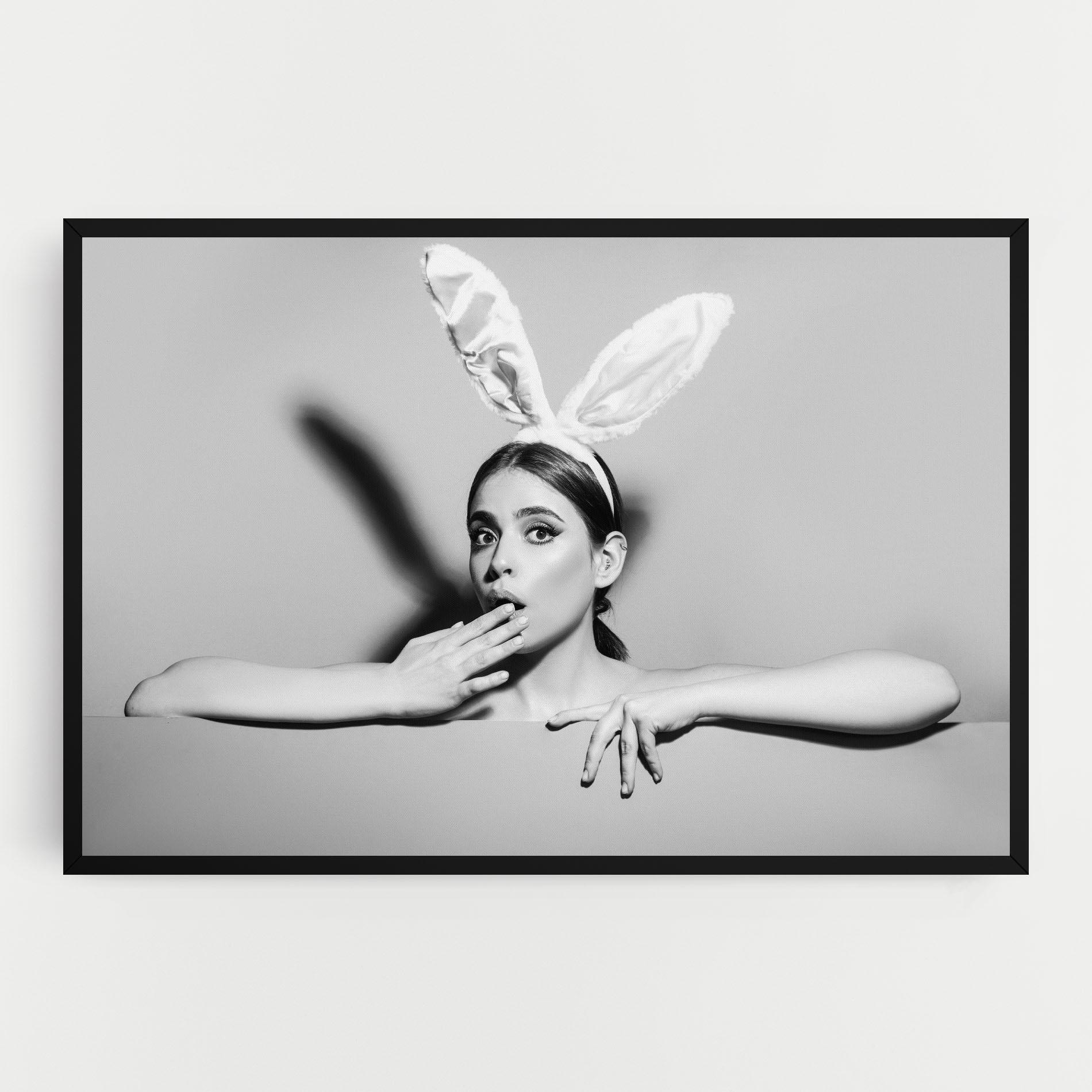 Tablou Canvas Bunny Ears Peeking mockup 0