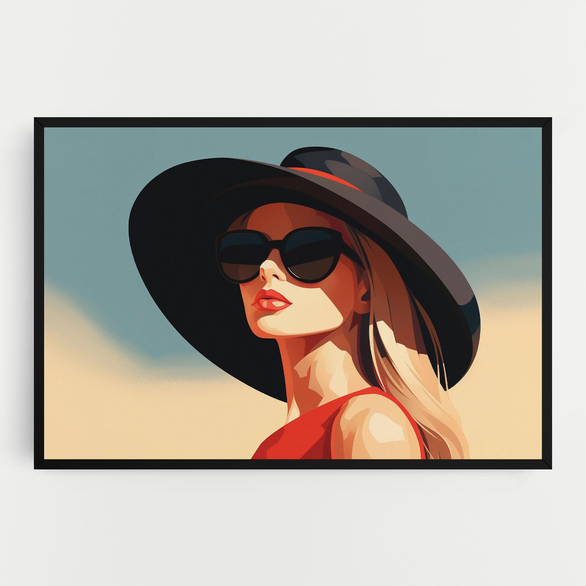 Tablou Canvas Caucasian Glamor Model mockup 0