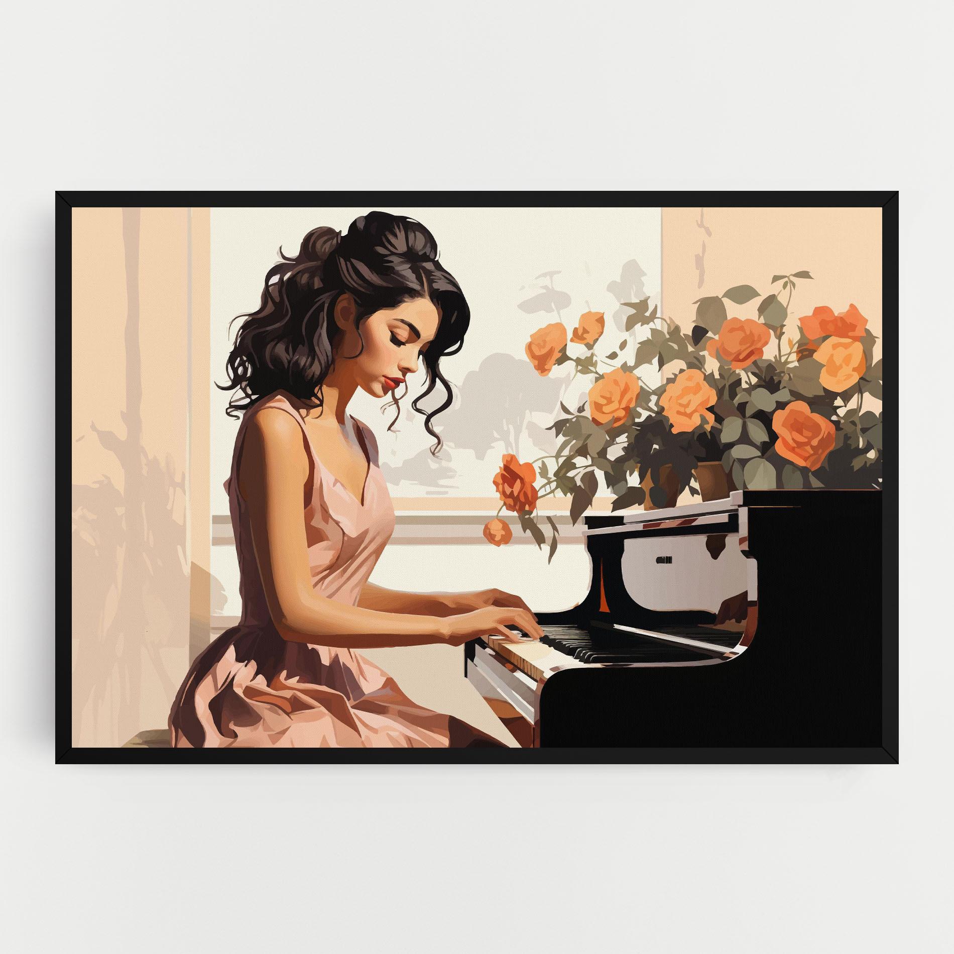 Tablou Canvas Singer Painting mockup 0