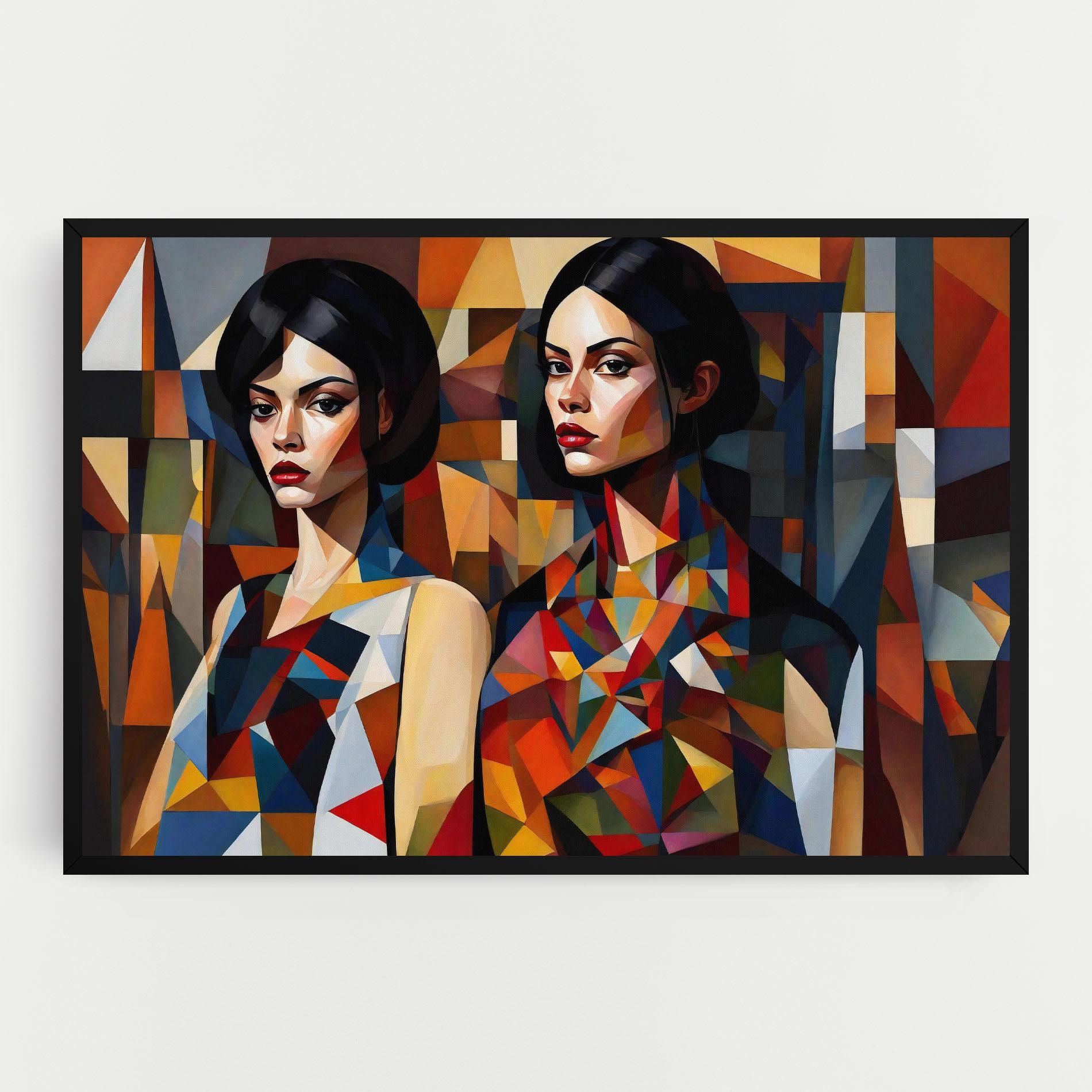 Tablou Canvas Young Abstract Women mockup 0