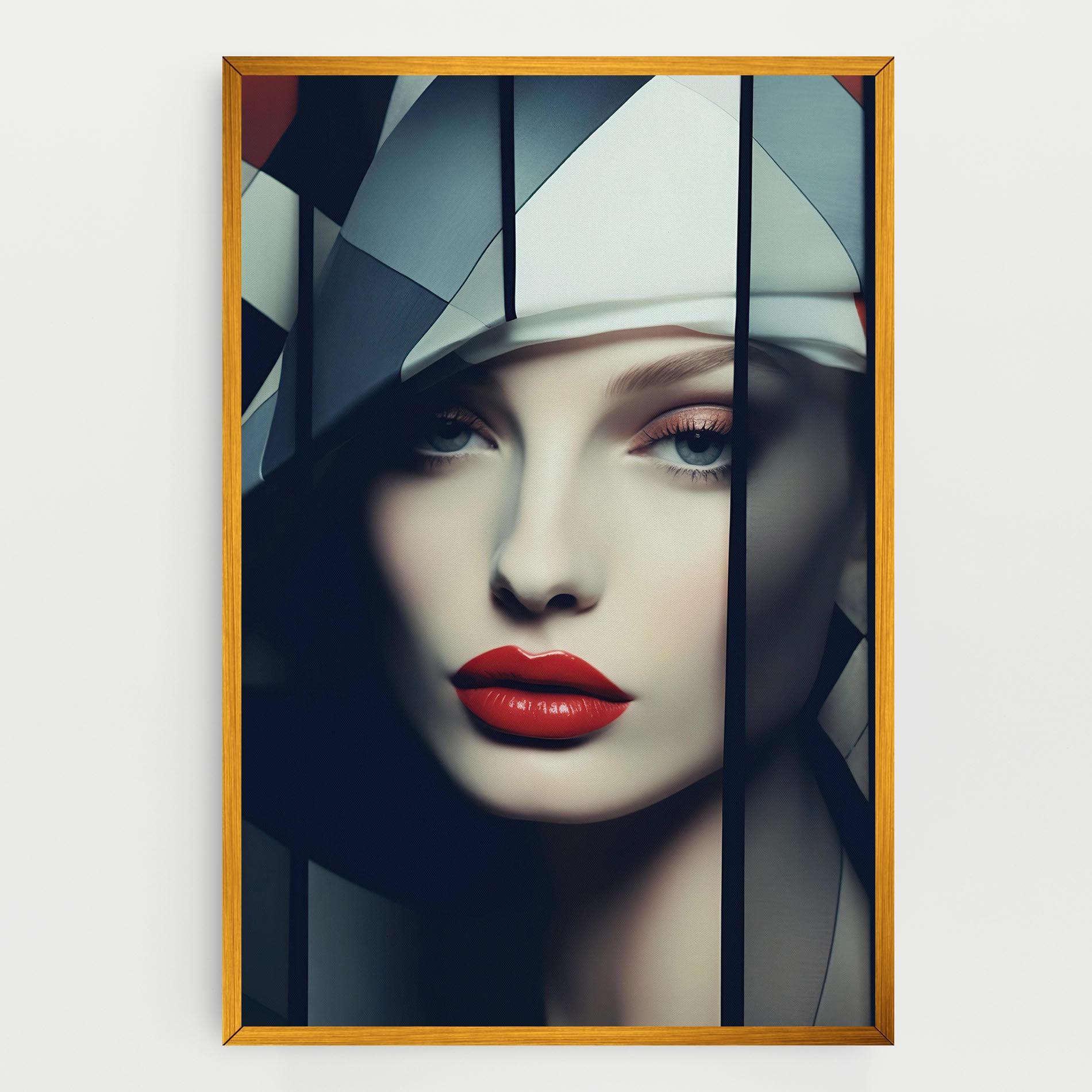 Tablou Canvas Big Juicy Lips Woman mockup 0