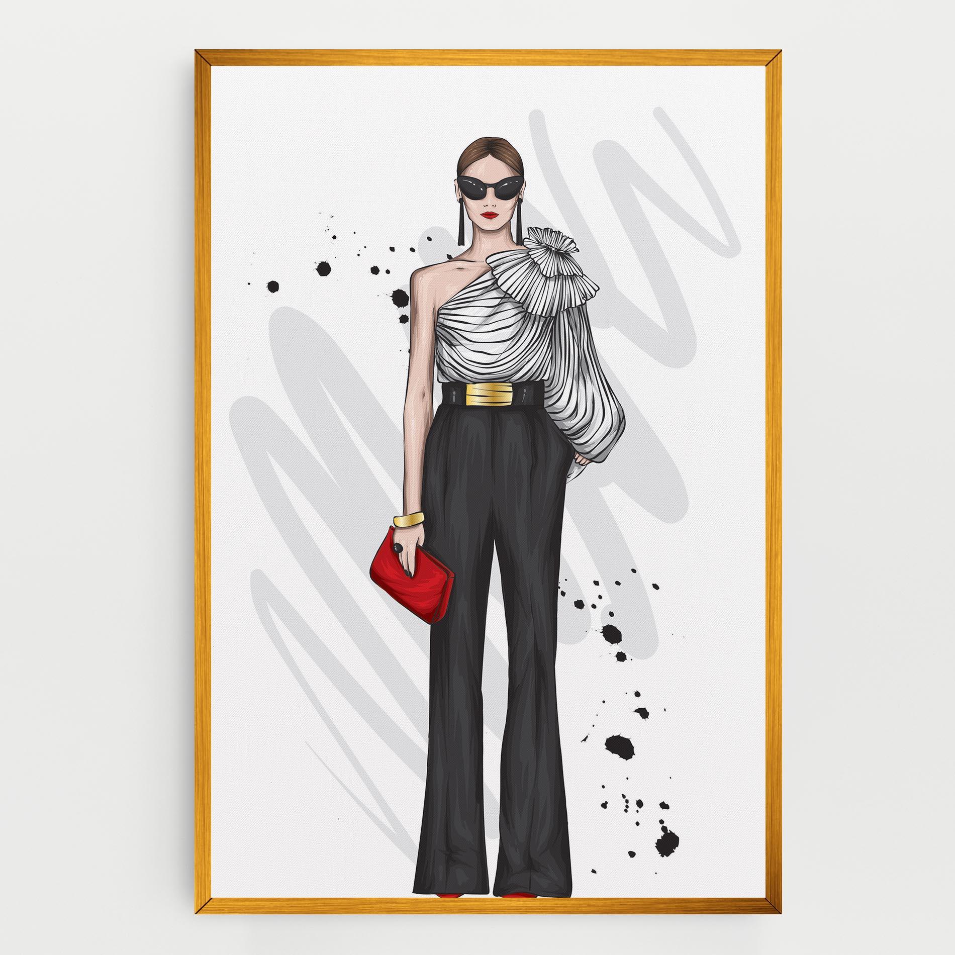 Tablou Canvas Tall Black Pants mockup 0