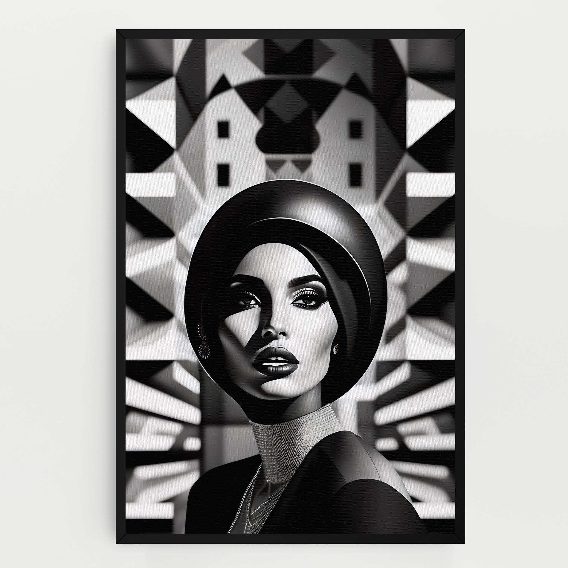 Tablou Canvas Big Black Hat mockup 0