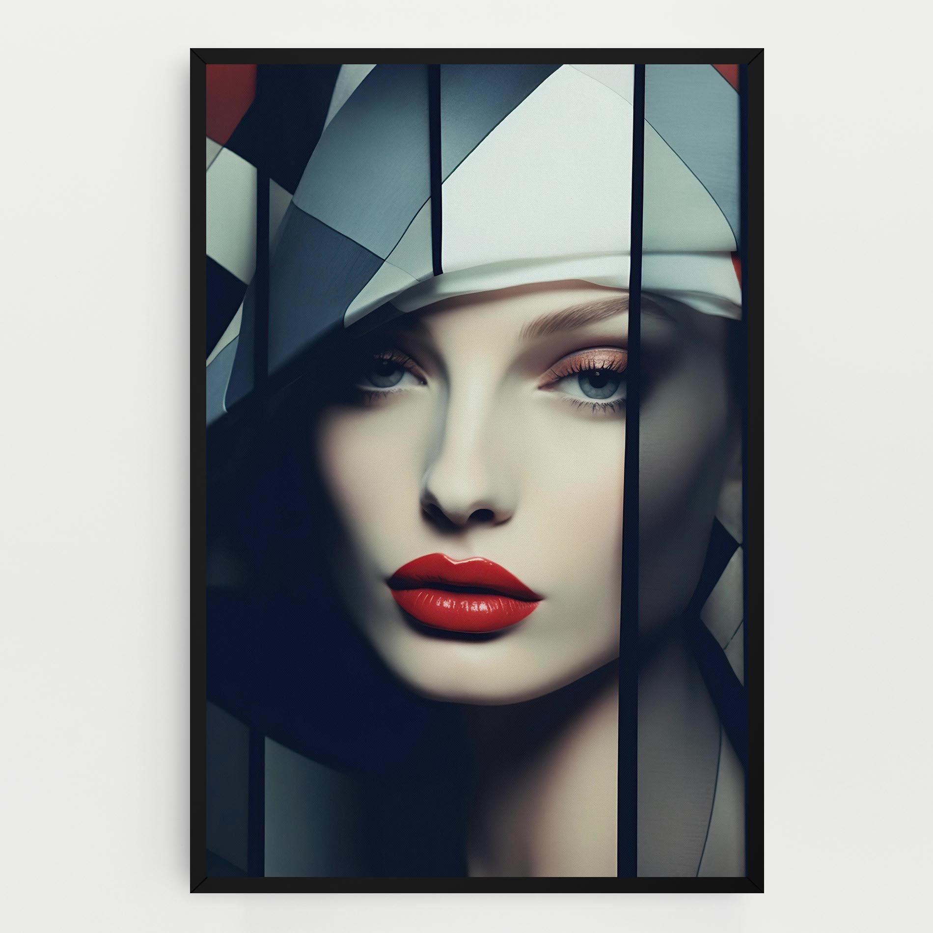 Tablou Canvas Big Juicy Lips Woman mockup 0