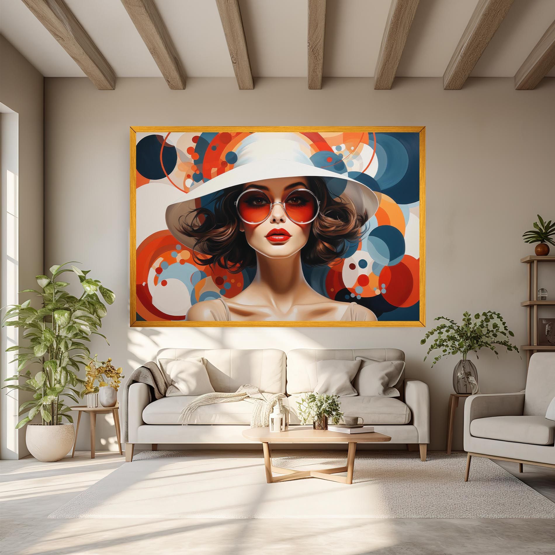 Big Glasses Woman mockup 6