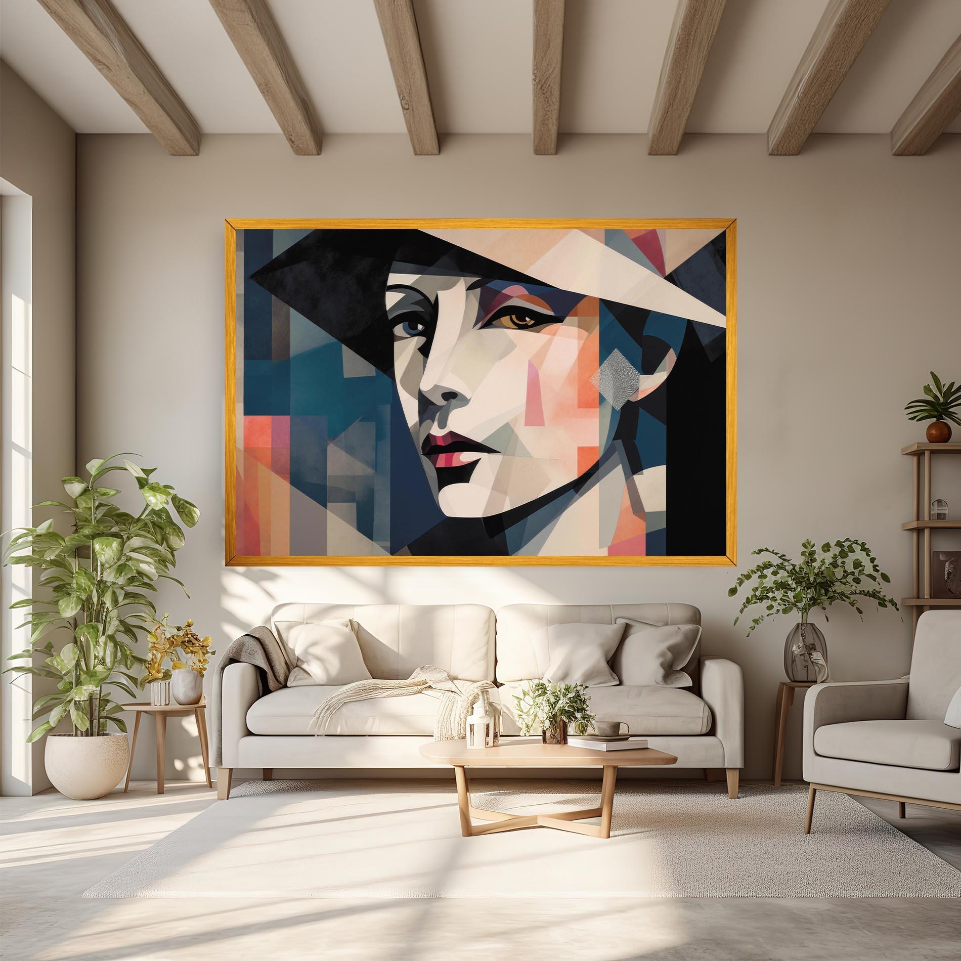 Tablou Canvas Chicago Portrait mockup 6