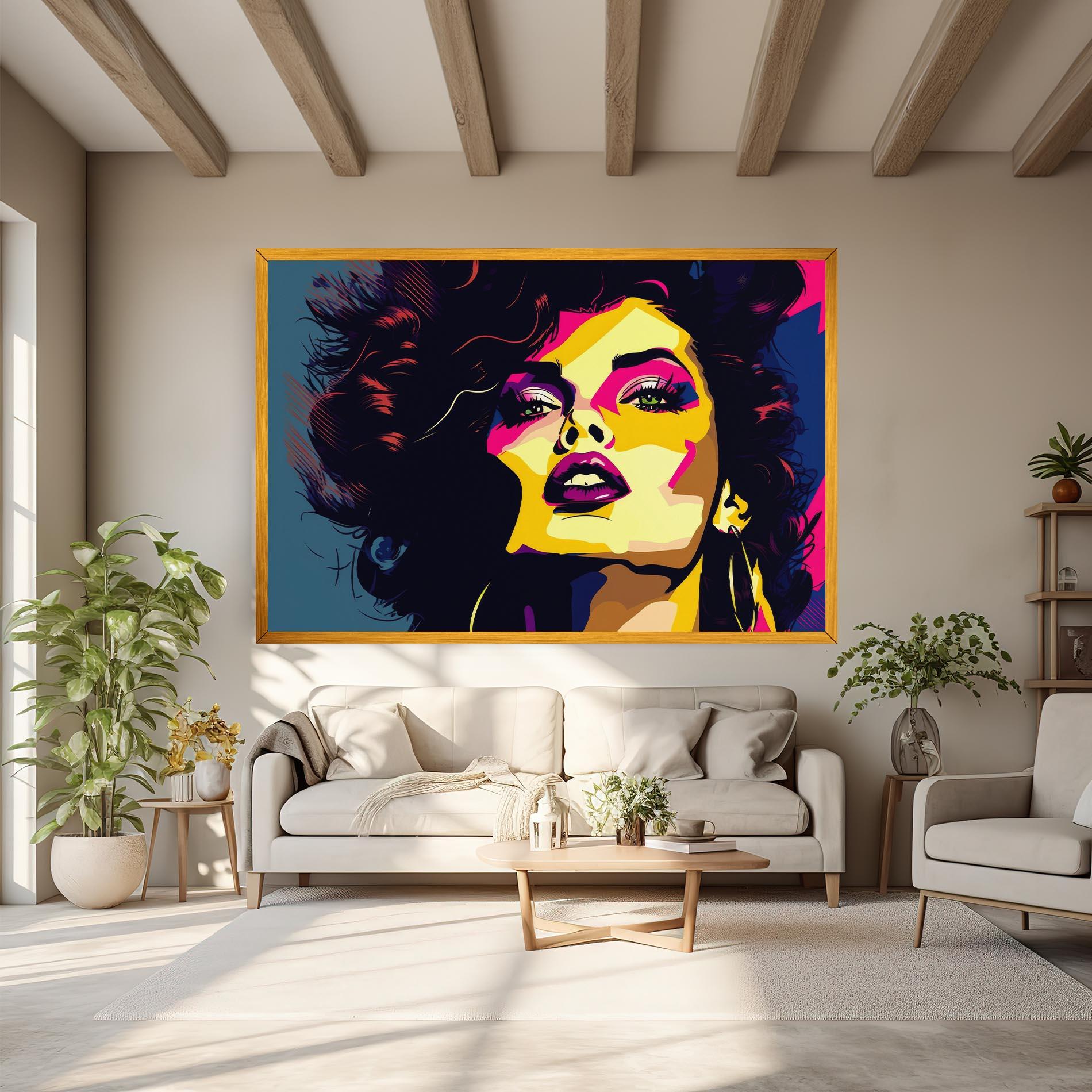 Tablou Canvas Pop Art Portrait Woman mockup 6