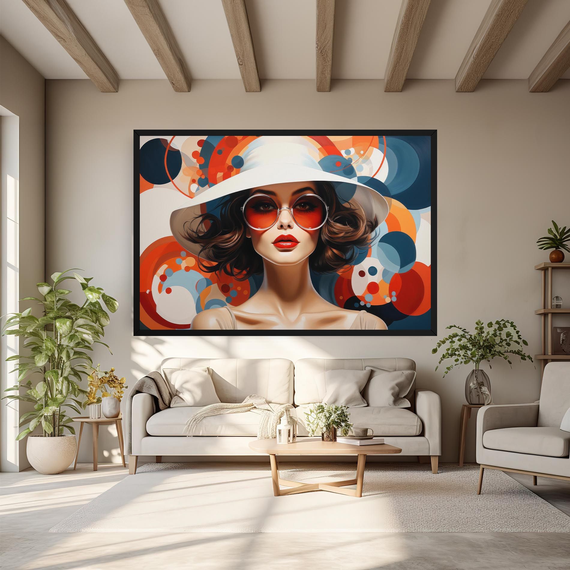 Big Glasses Woman mockup 6