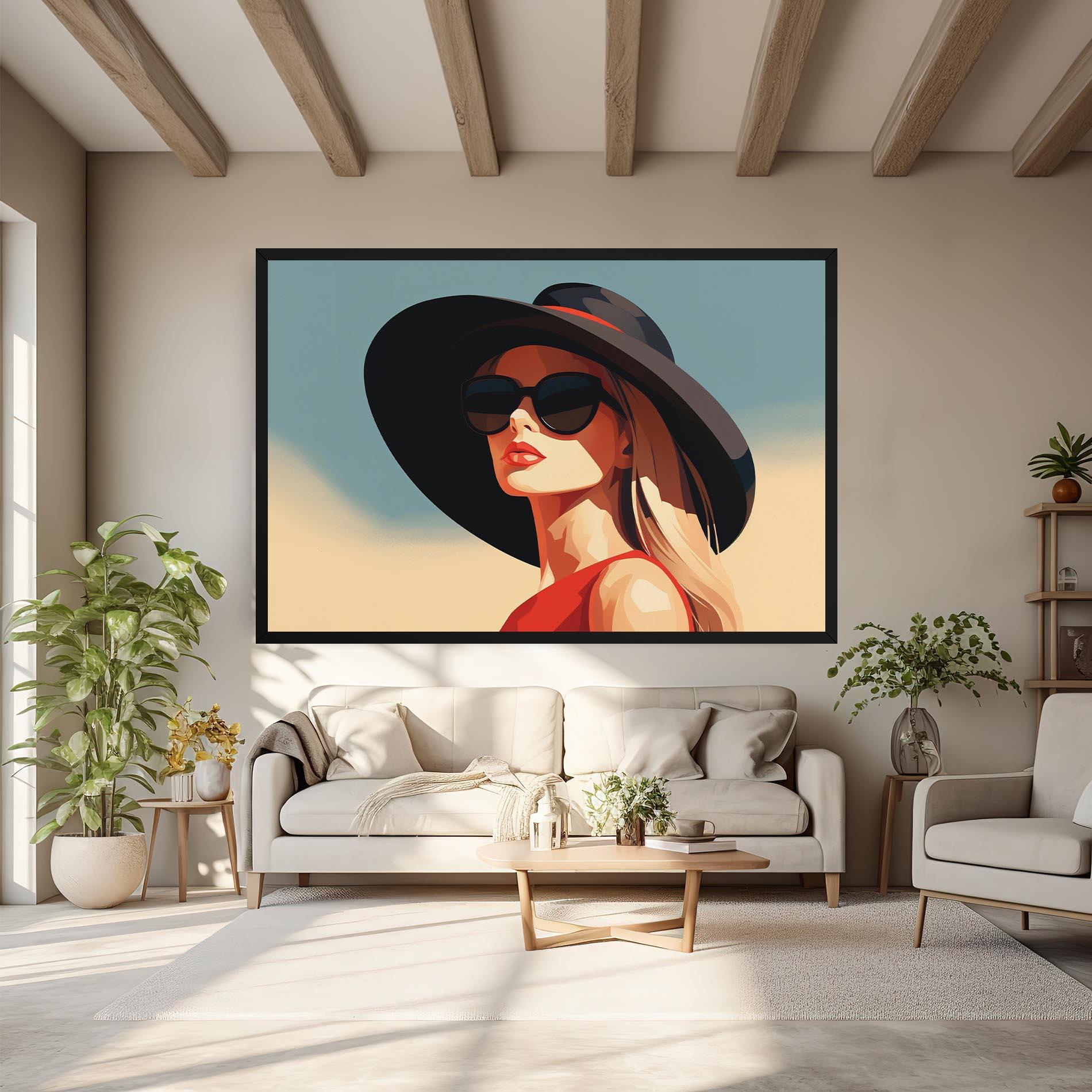 Tablou Canvas Caucasian Glamor Model mockup 6