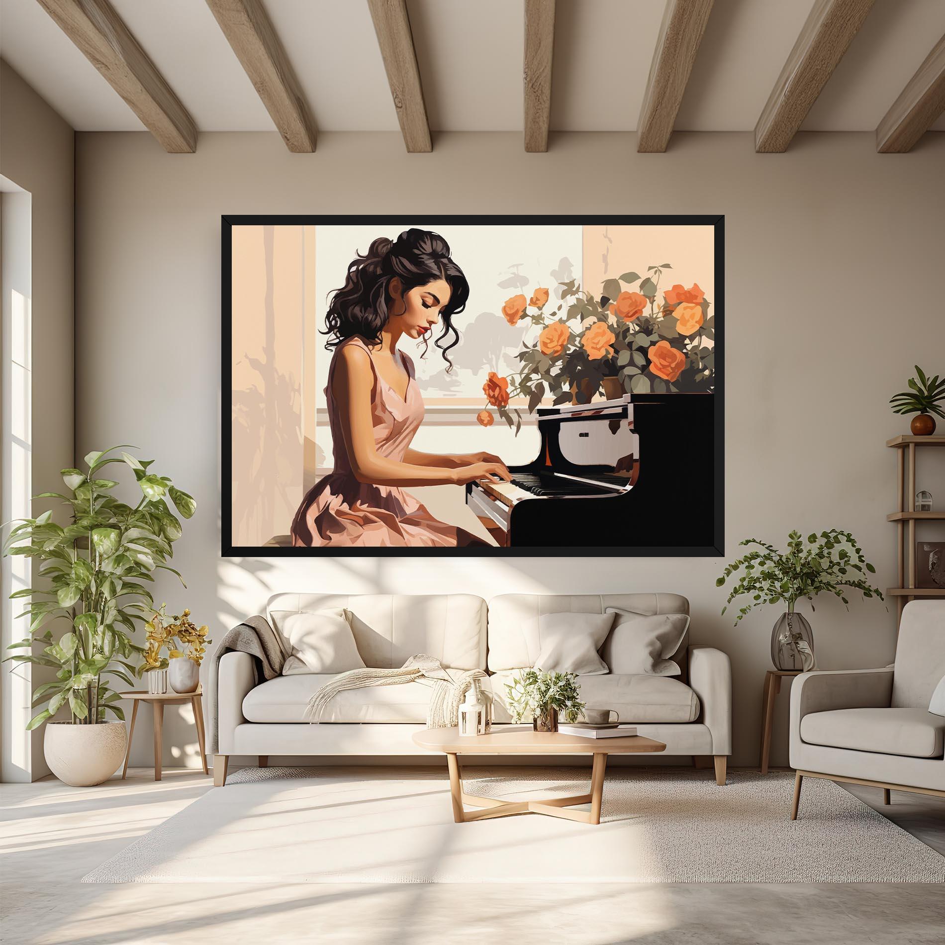 Tablou Canvas Singer Painting mockup 6