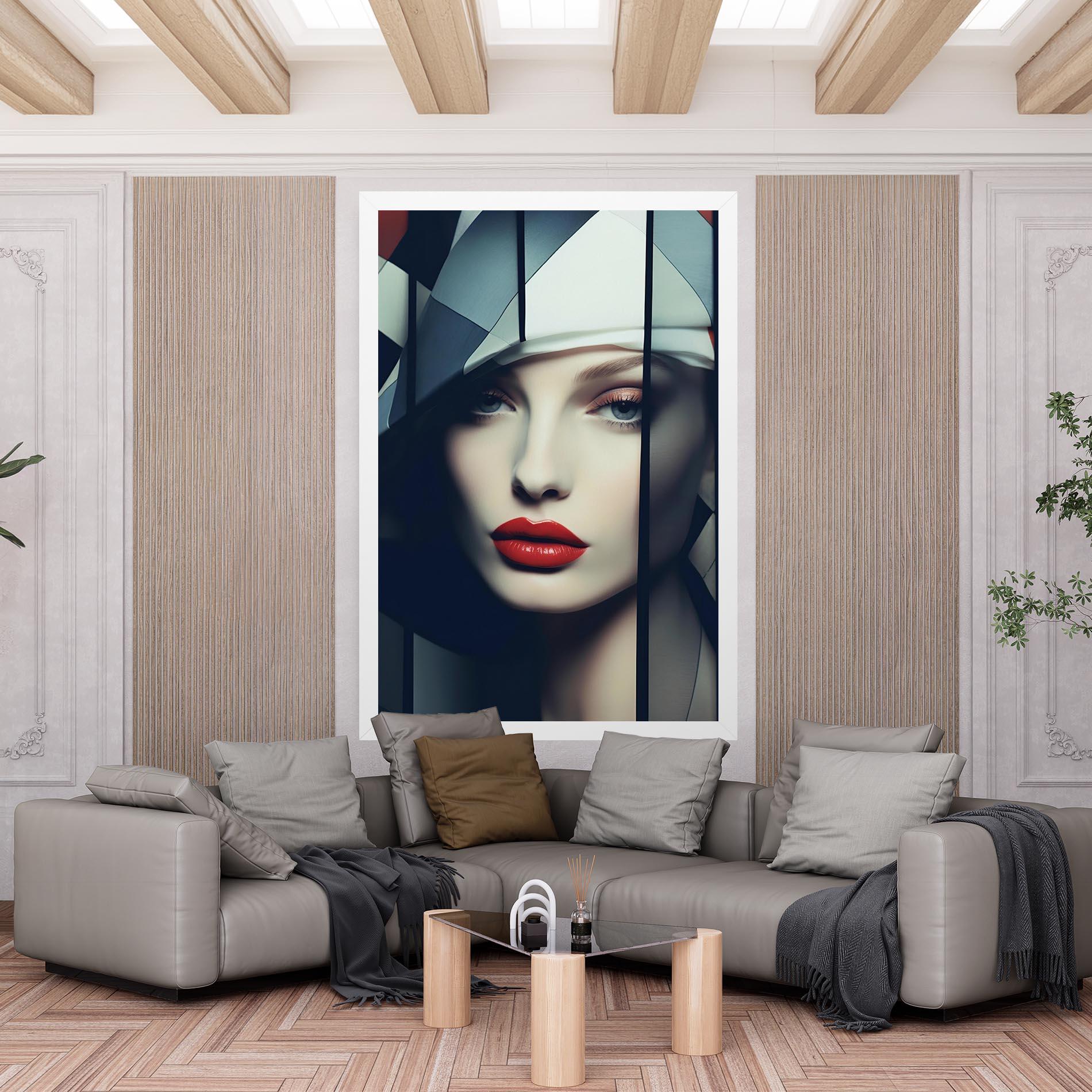 Tablou Canvas Big Juicy Lips Woman mockup 6