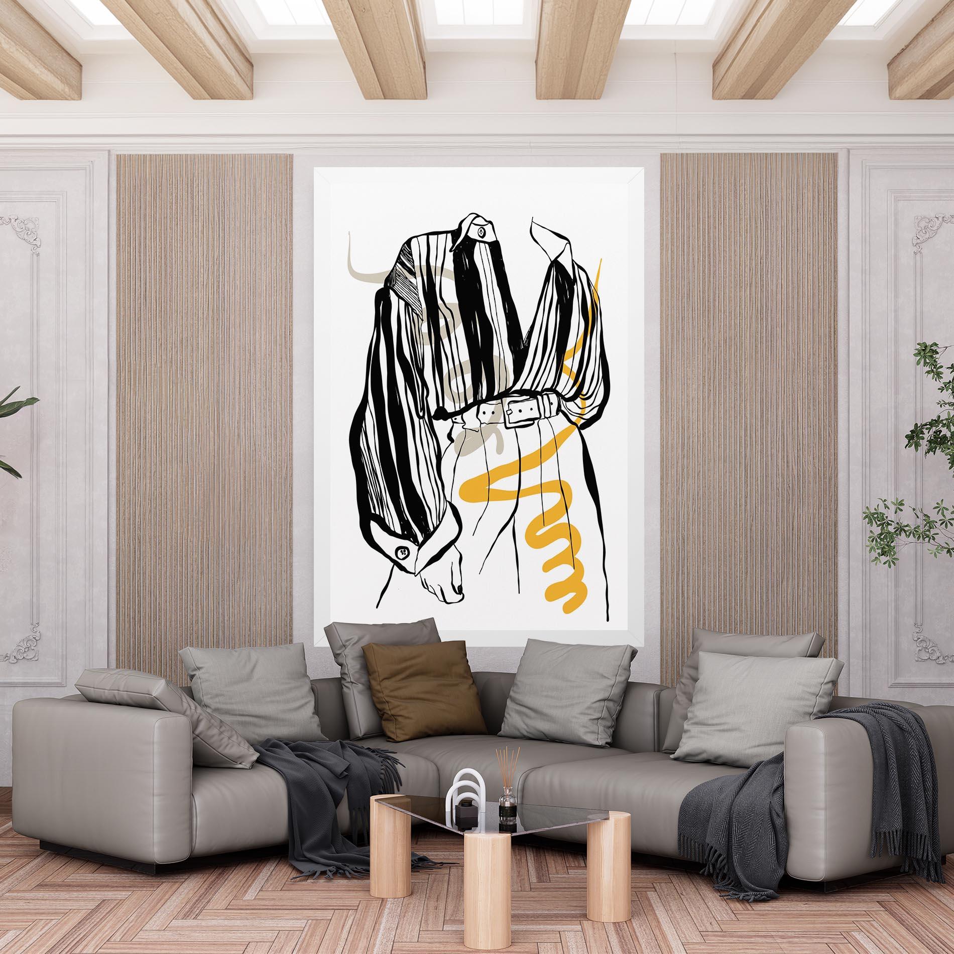 Tablou Canvas Modern Outfit Line mockup 6