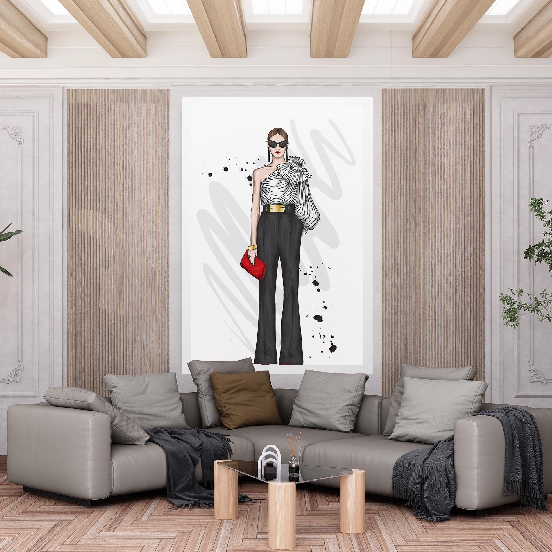 Tablou Canvas Tall Black Pants mockup 6