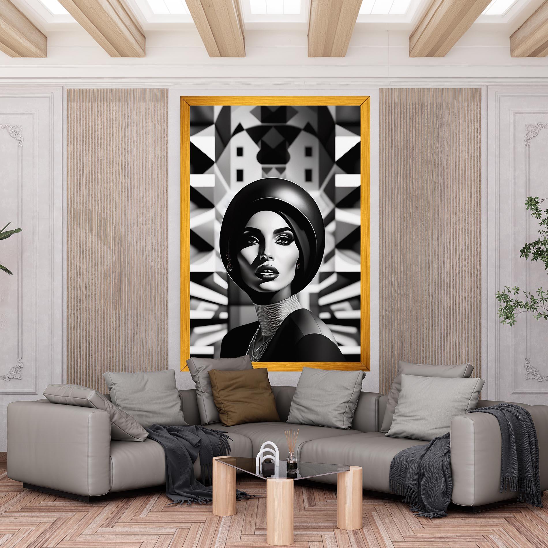 Tablou Canvas Big Black Hat mockup 6