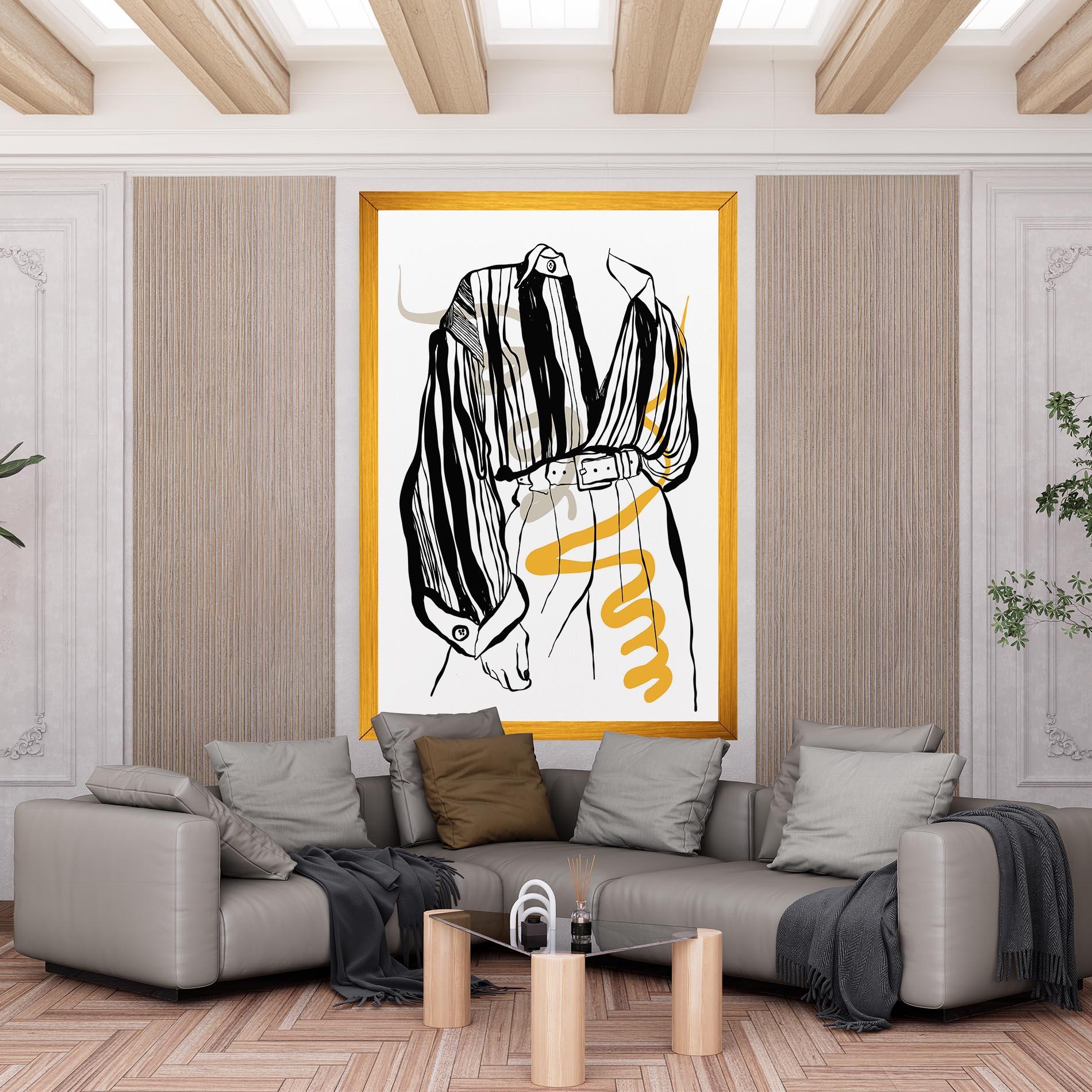 Tablou Canvas Modern Outfit Line mockup 6