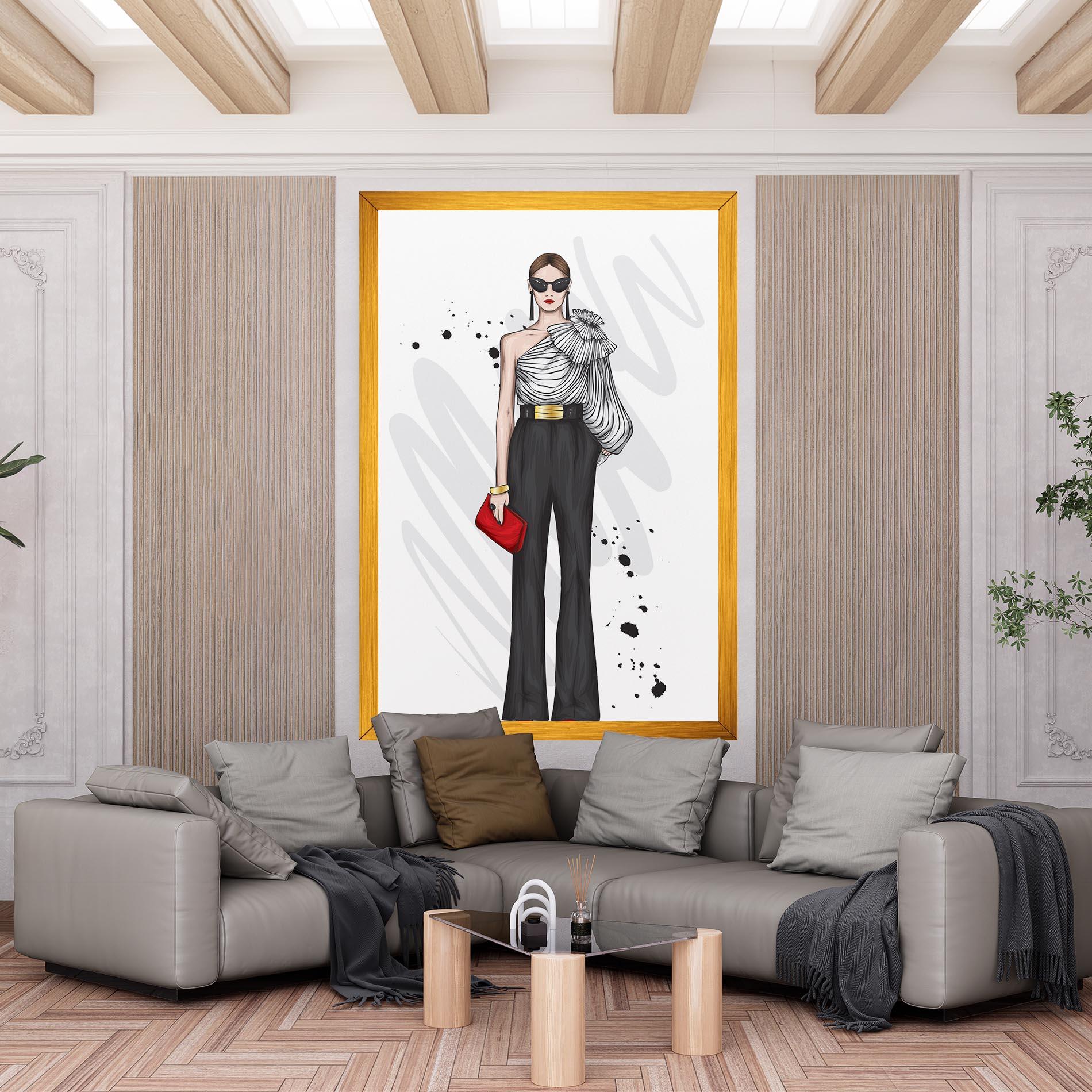 Tablou Canvas Tall Black Pants mockup 6