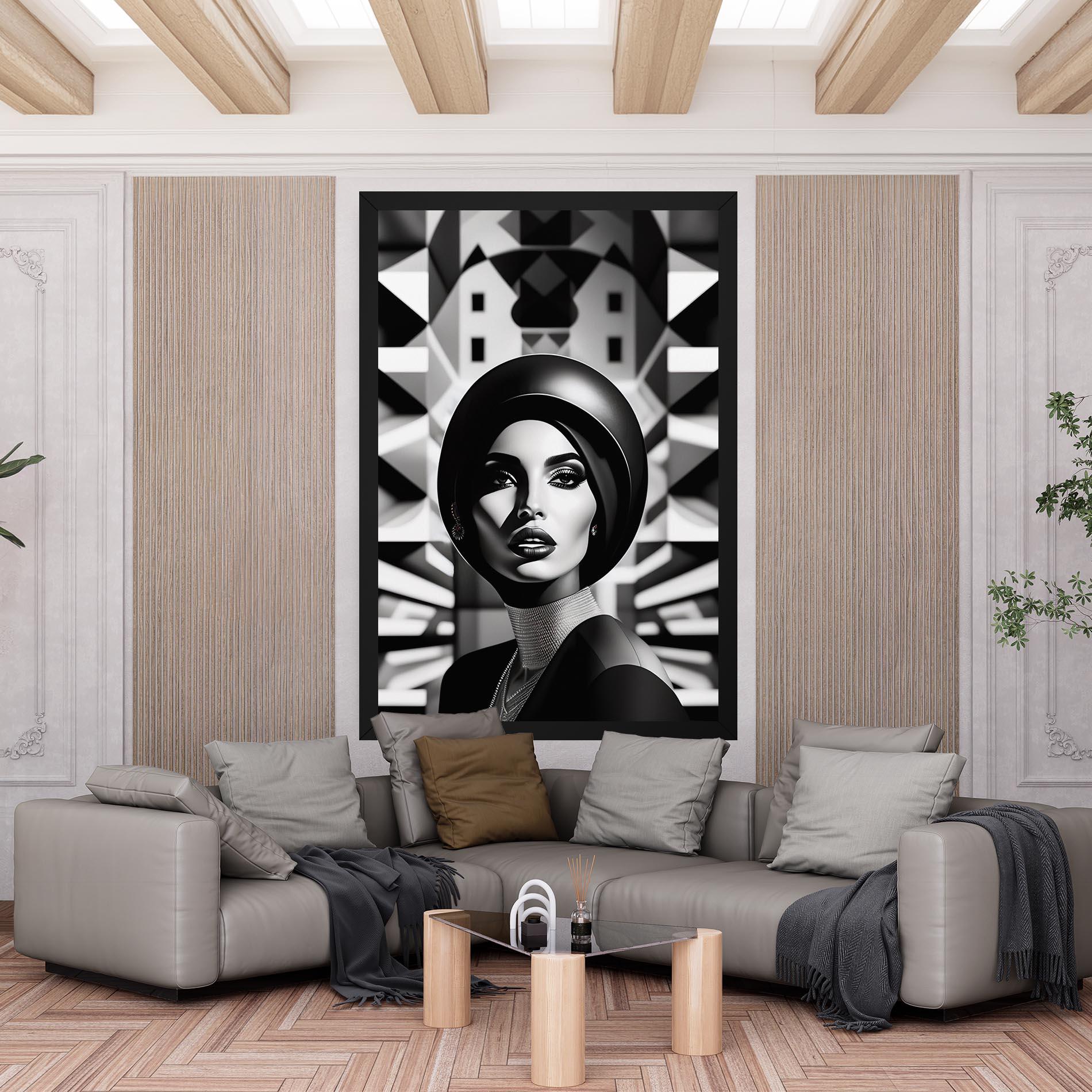 Tablou Canvas Big Black Hat mockup 6