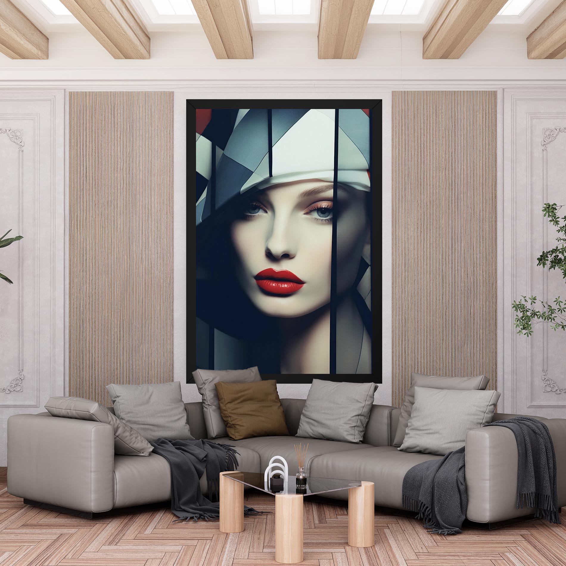 Tablou Canvas Big Juicy Lips Woman mockup 6