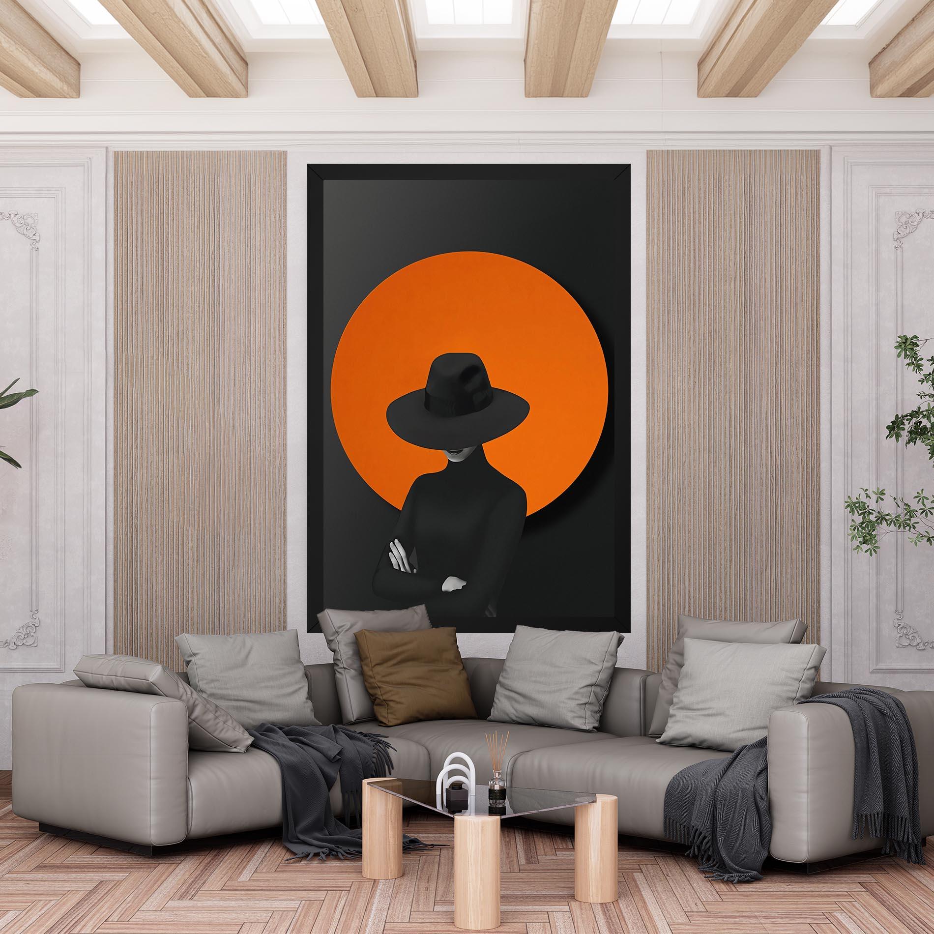 Tablou Canvas Black Fashion mockup 6