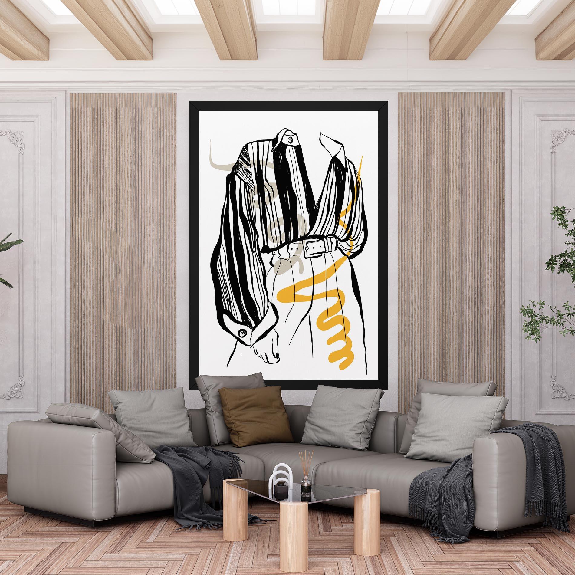 Tablou Canvas Modern Outfit Line mockup 6