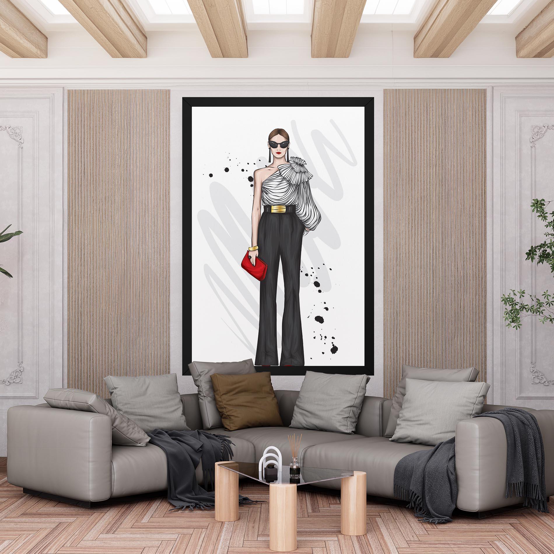 Tablou Canvas Tall Black Pants mockup 6