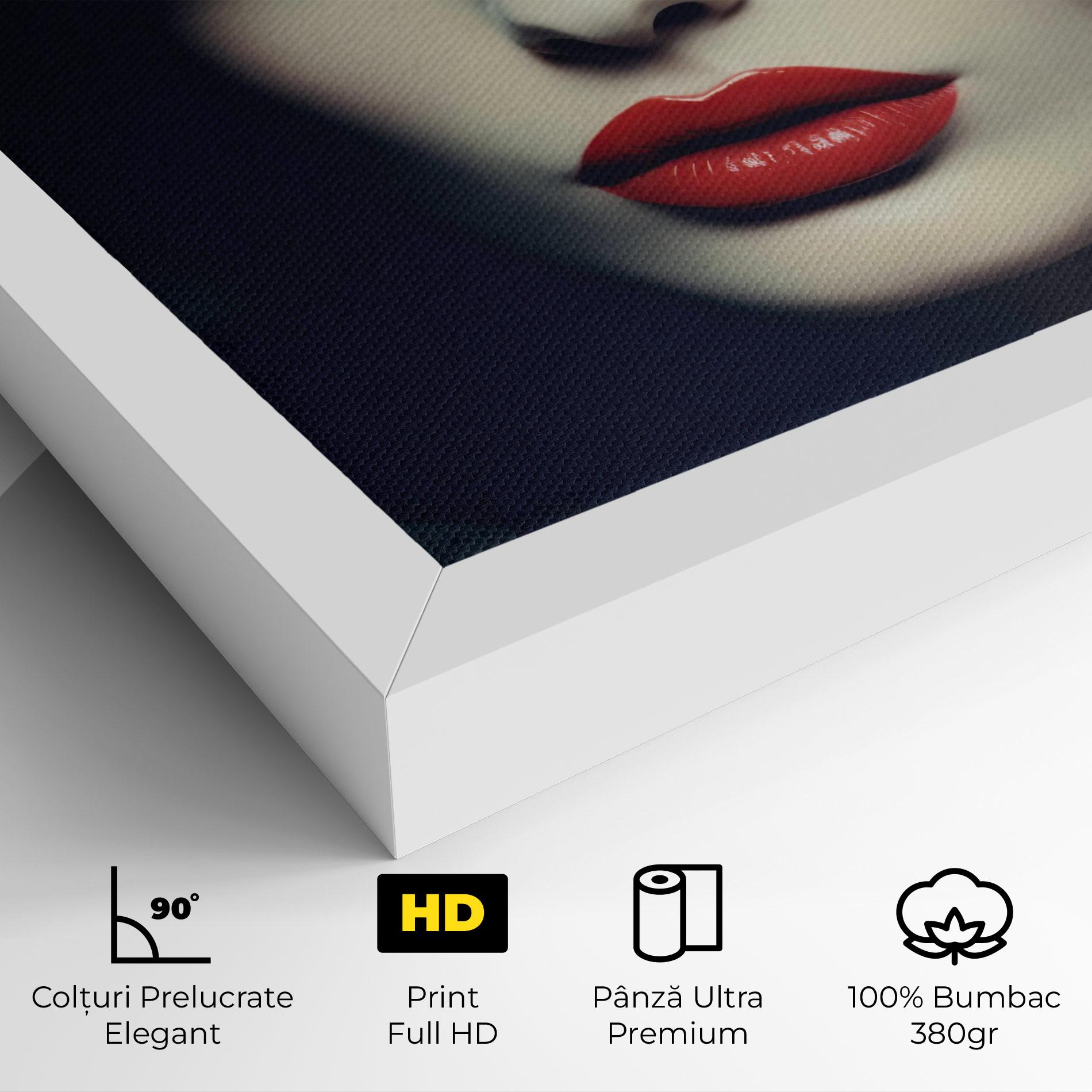 Tablou Canvas Big Juicy Lips Woman mockup 4