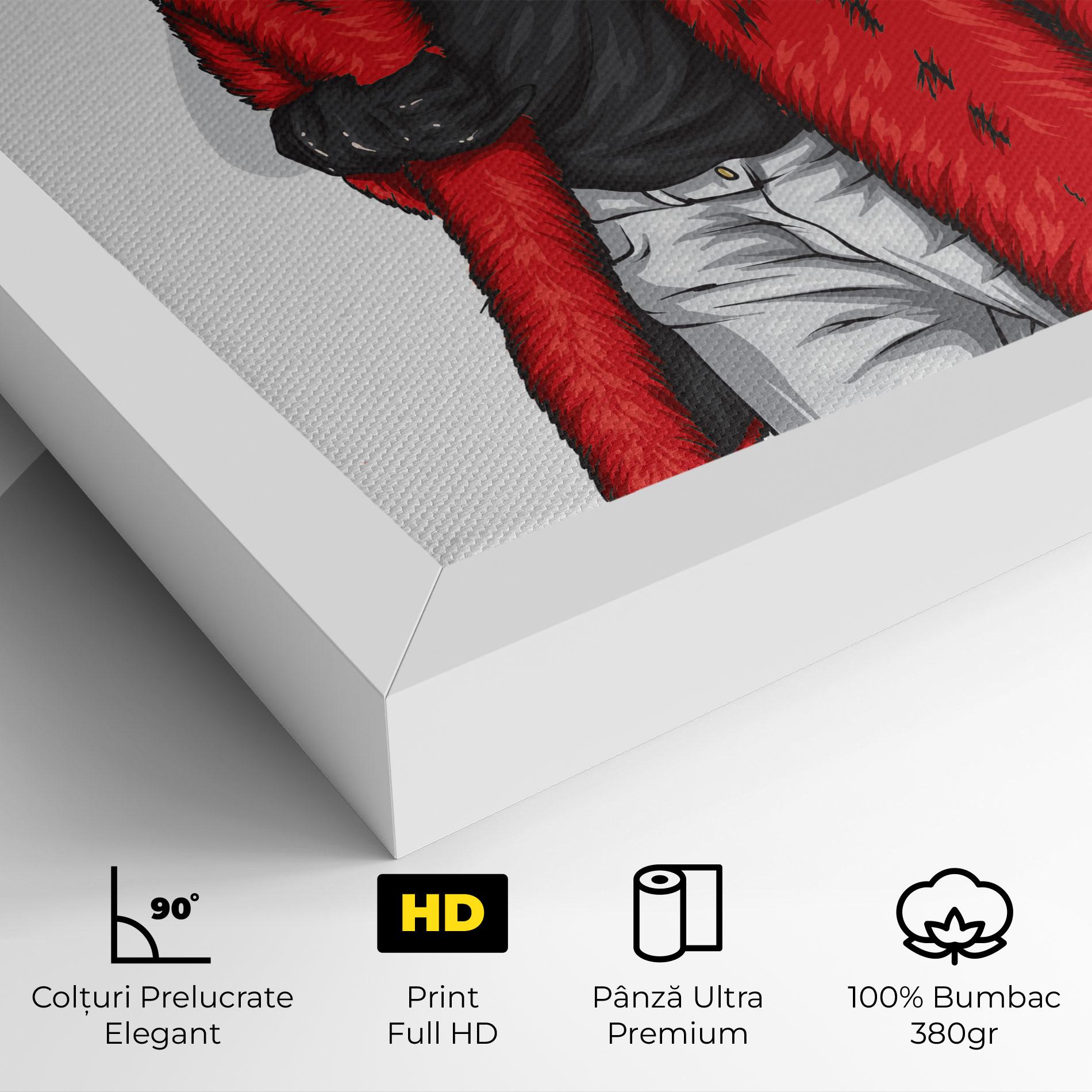 Tablou Canvas Black Blouse Woman mockup 4