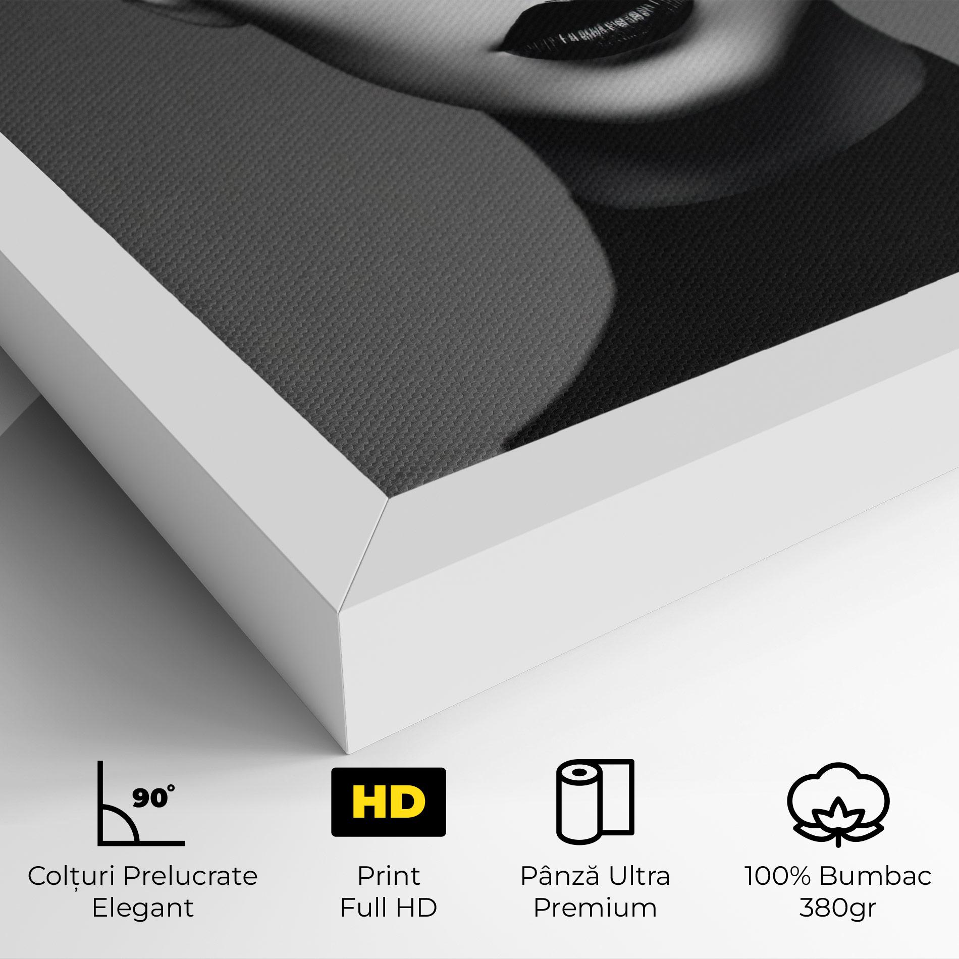 Tablou Canvas Black Lines On Face mockup 4
