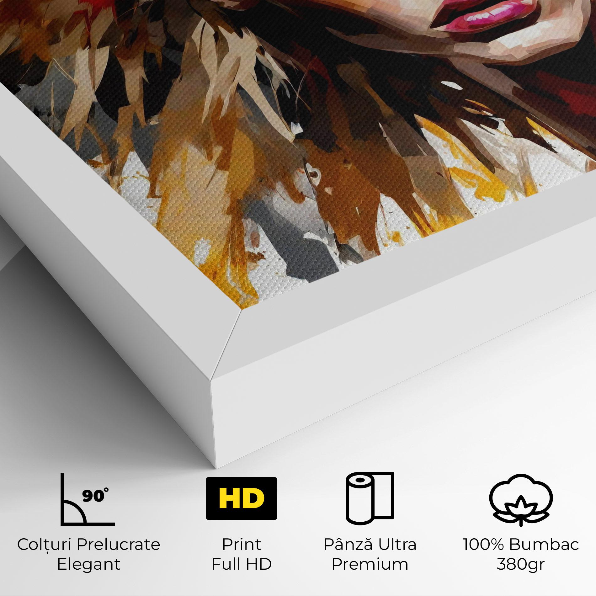 Tablou Canvas Blond Hair Splash mockup 4