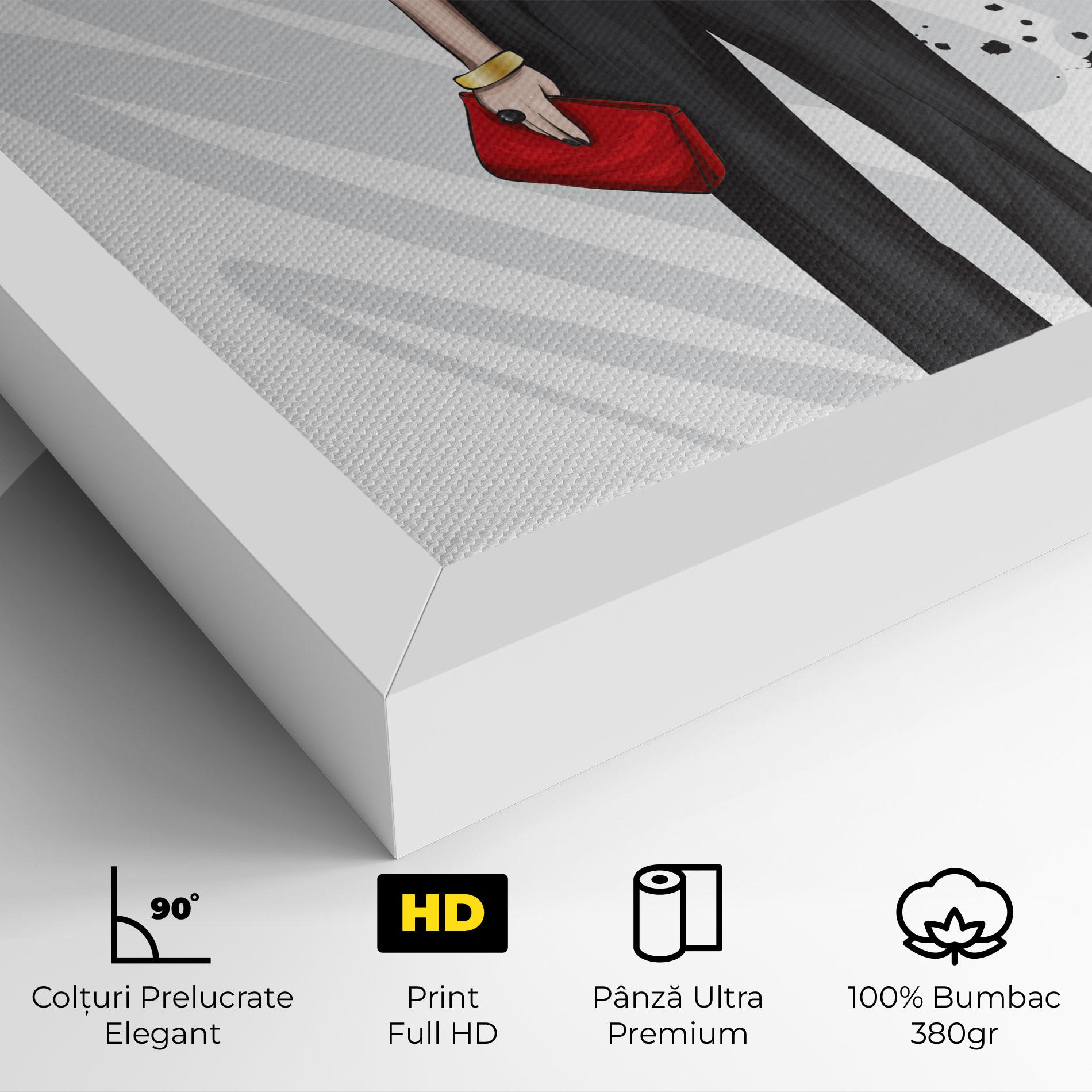 Tablou Canvas Tall Black Pants mockup 4