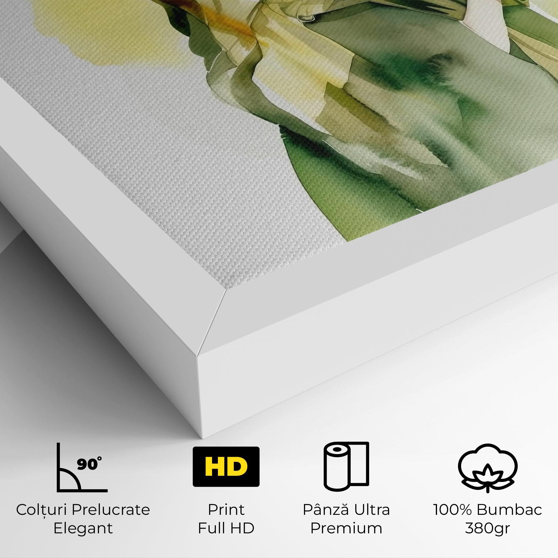 Tablou Canvas Woman Green Fashion mockup 4