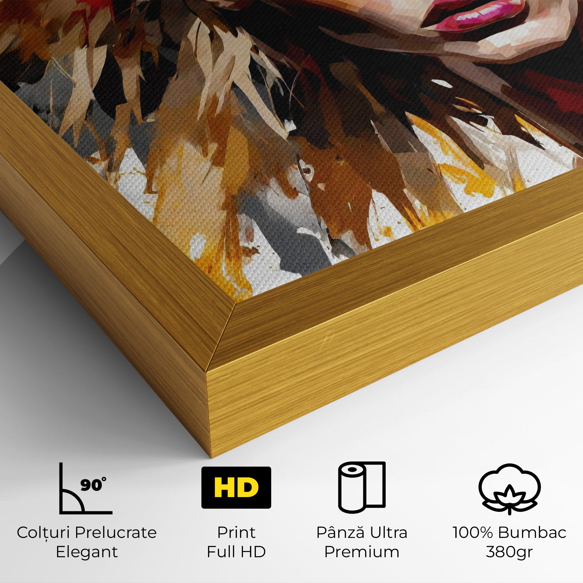 Tablou Canvas Blond Hair Splash mockup 4