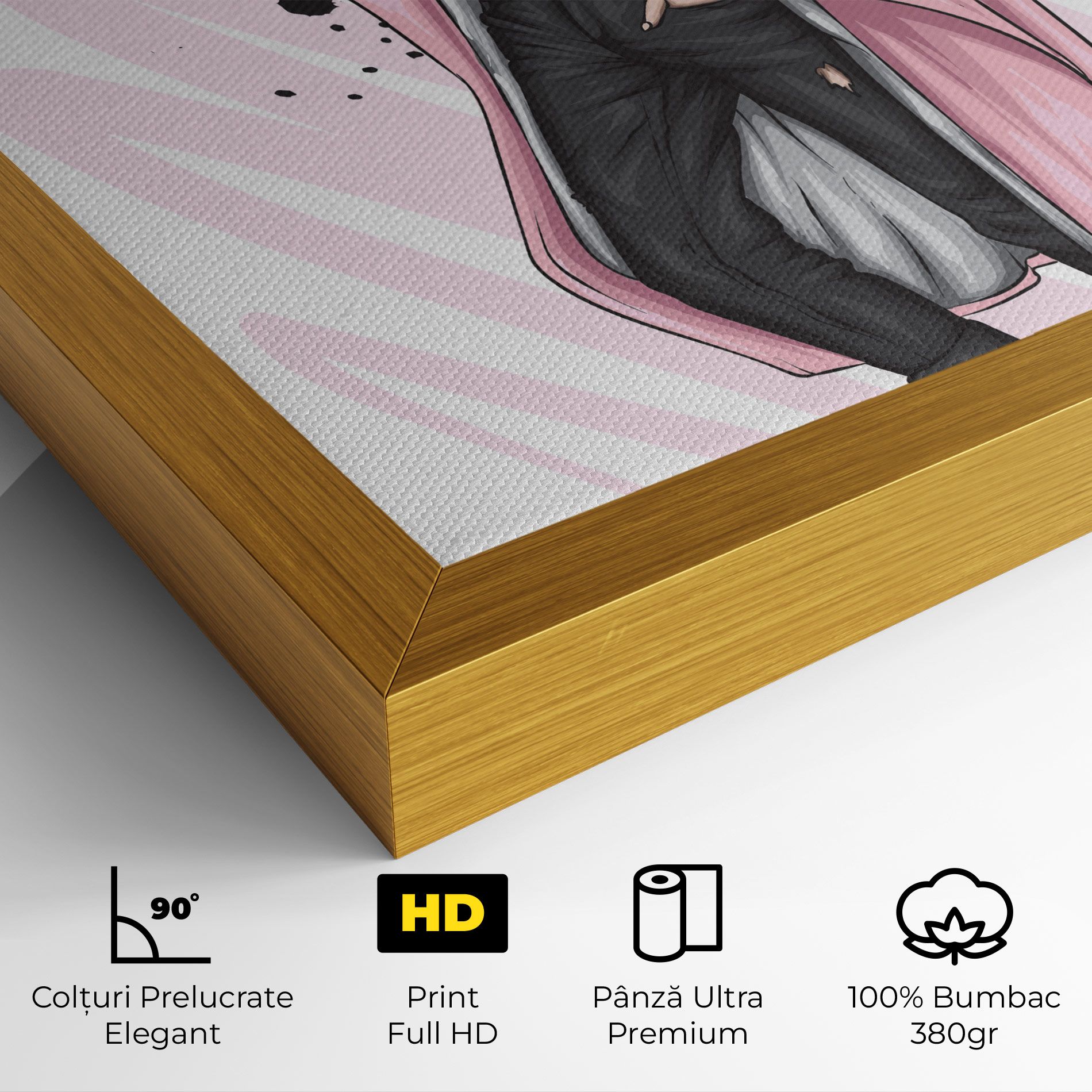 Pink Coat Woman mockup 4