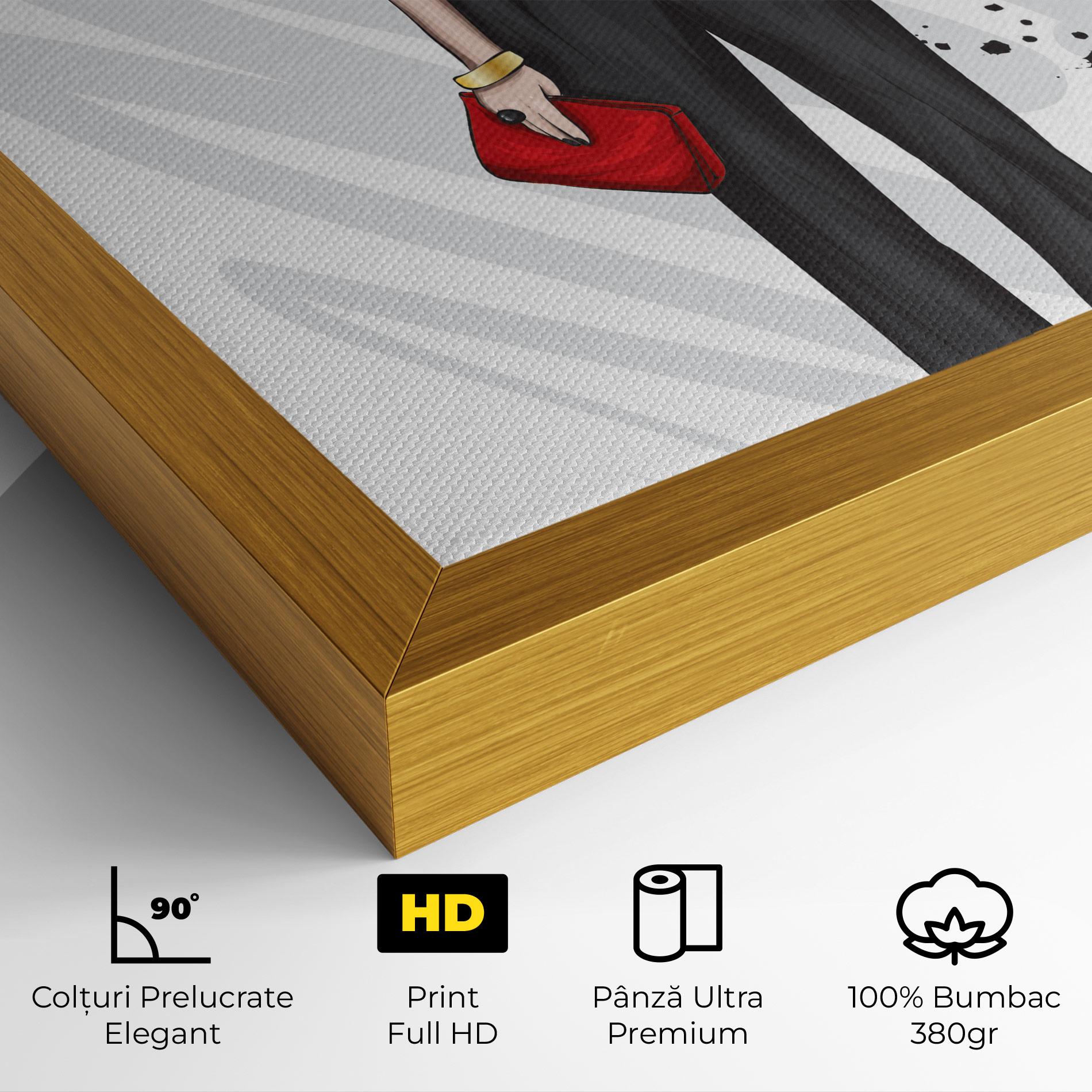 Tablou Canvas Tall Black Pants mockup 4