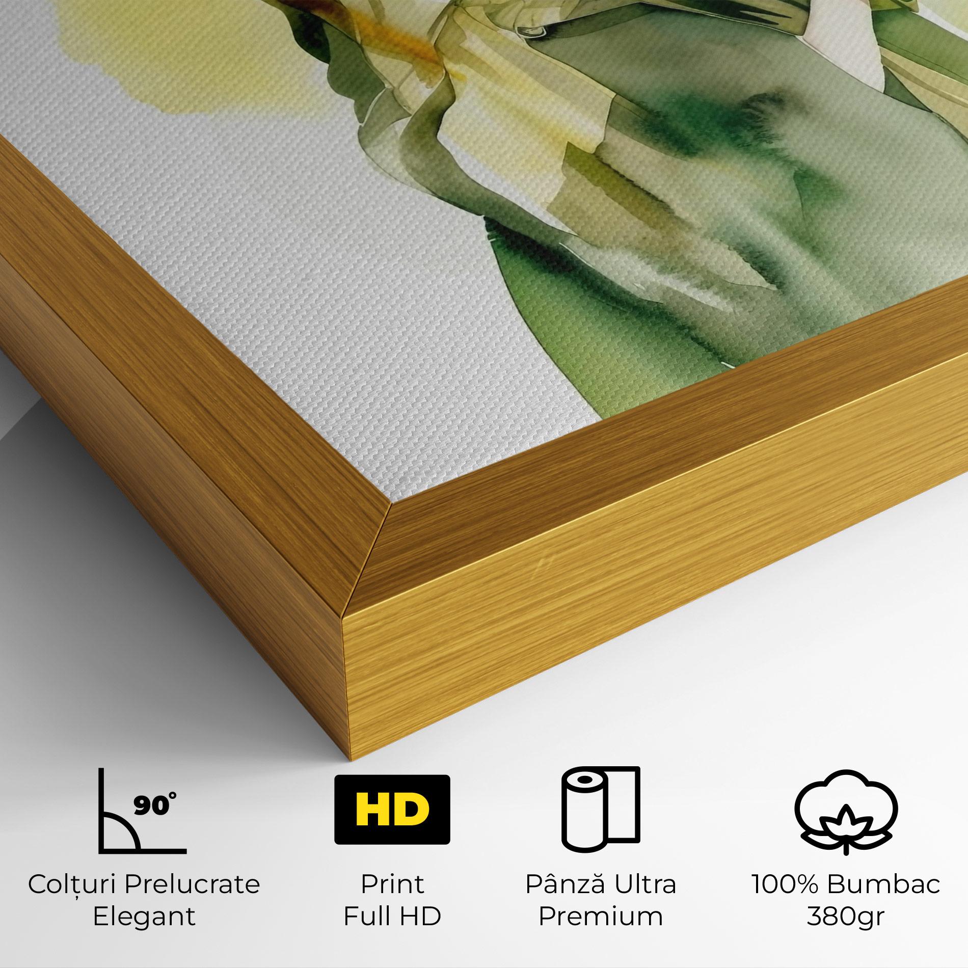 Tablou Canvas Woman Green Fashion mockup 4