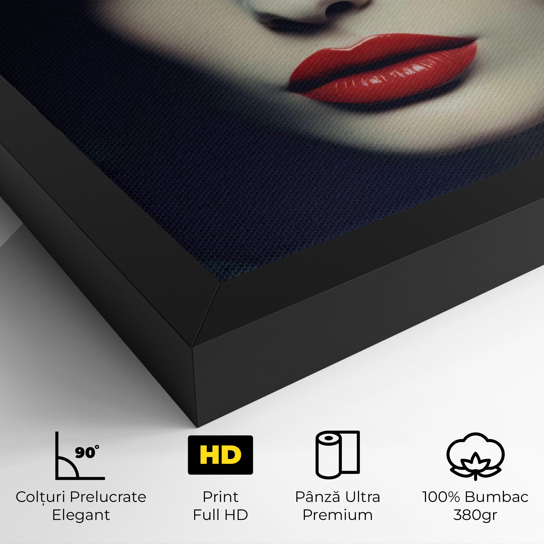 Tablou Canvas Big Juicy Lips Woman mockup 4