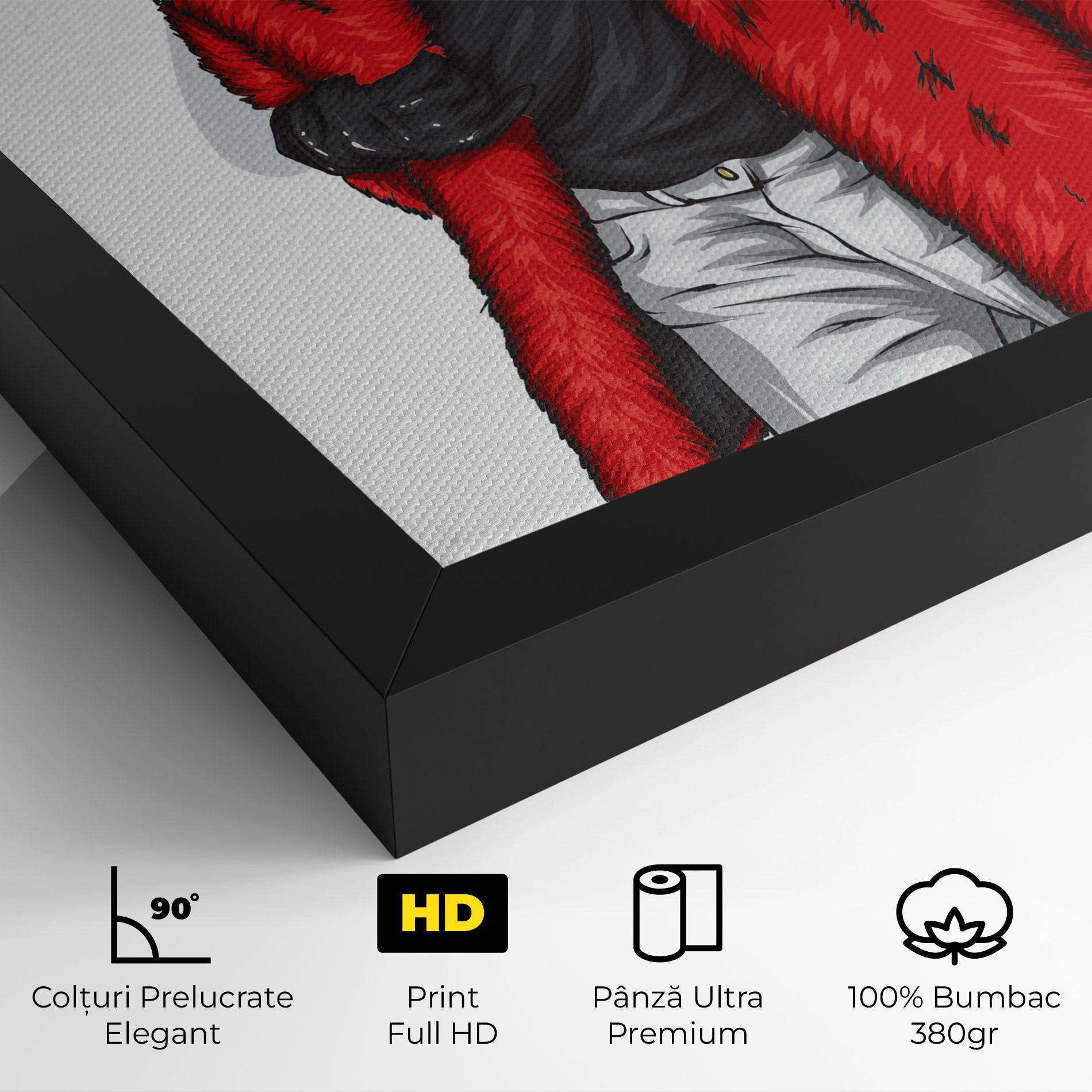 Tablou Canvas Black Blouse Woman mockup 4