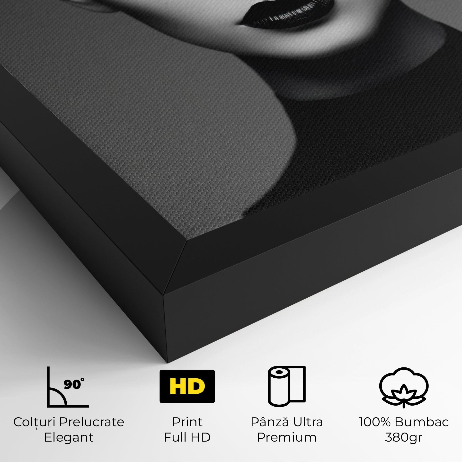 Tablou Canvas Black Lines On Face mockup 4