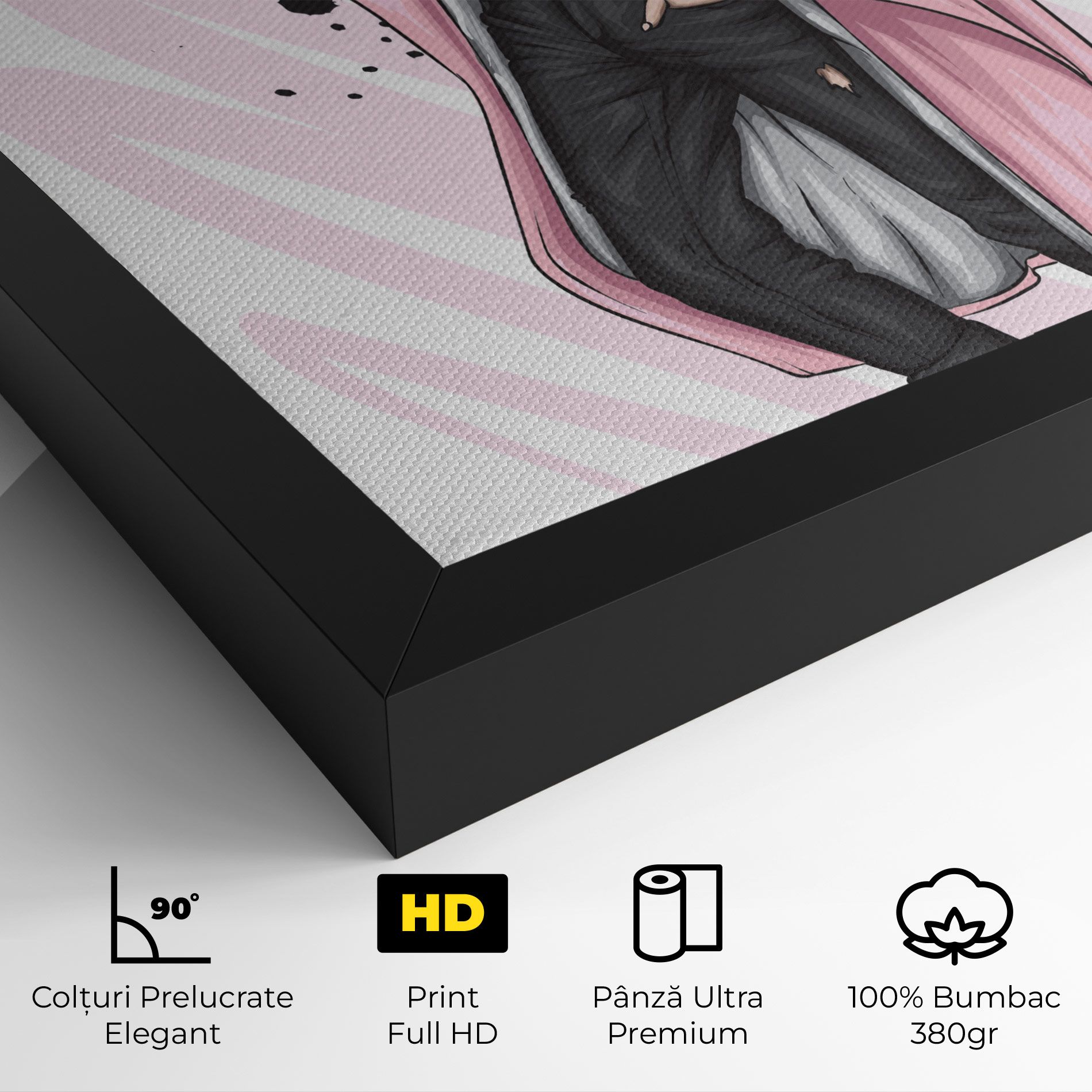 Pink Coat Woman mockup 4