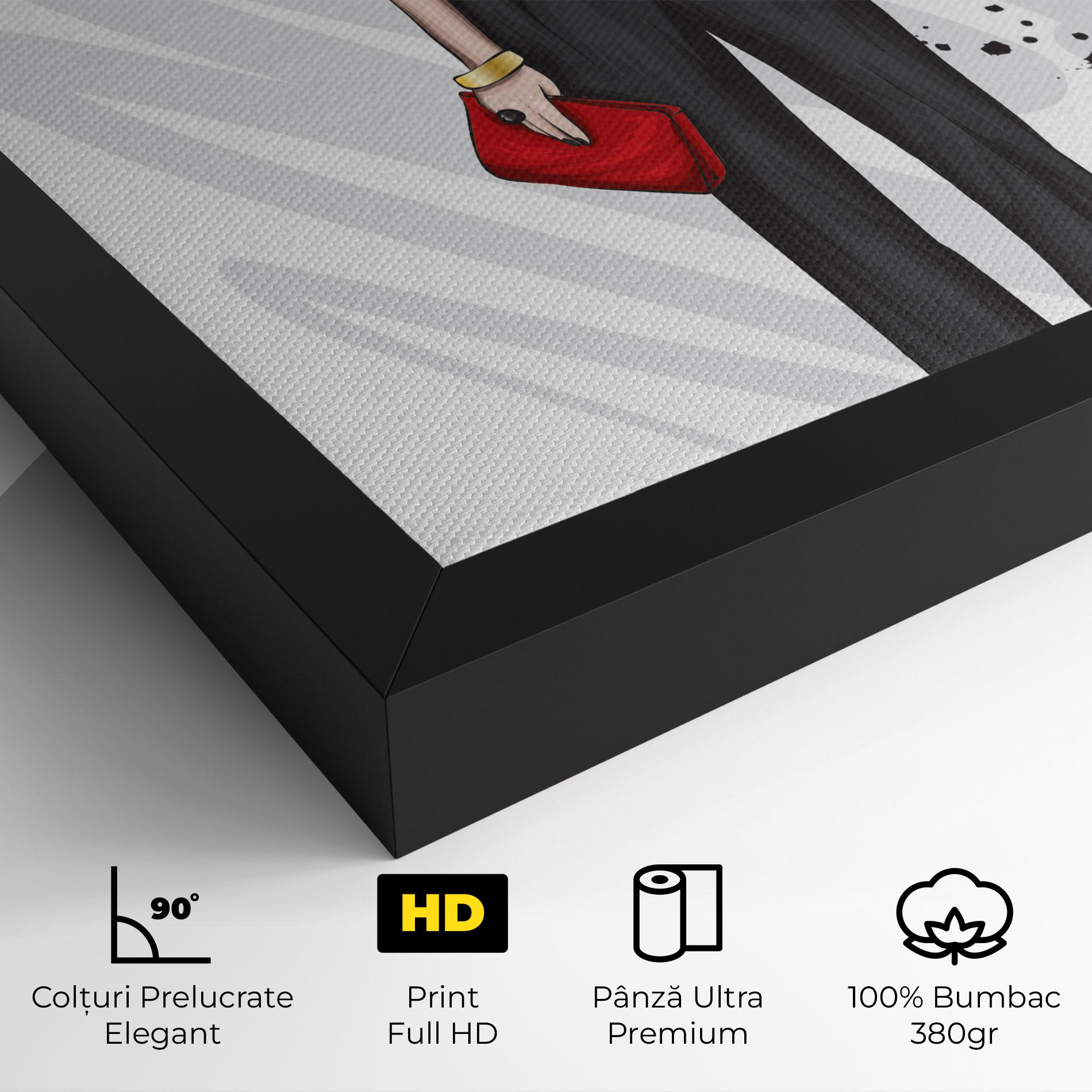 Tablou Canvas Tall Black Pants mockup 4