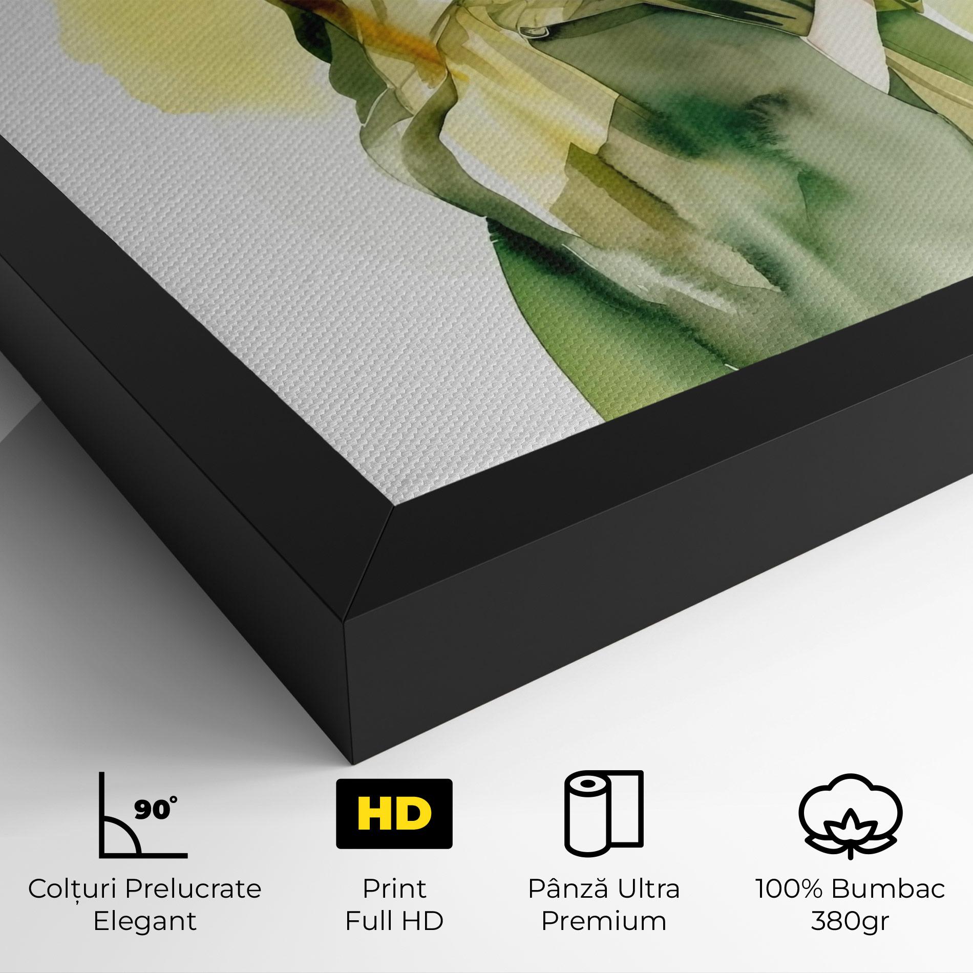 Tablou Canvas Woman Green Fashion mockup 4