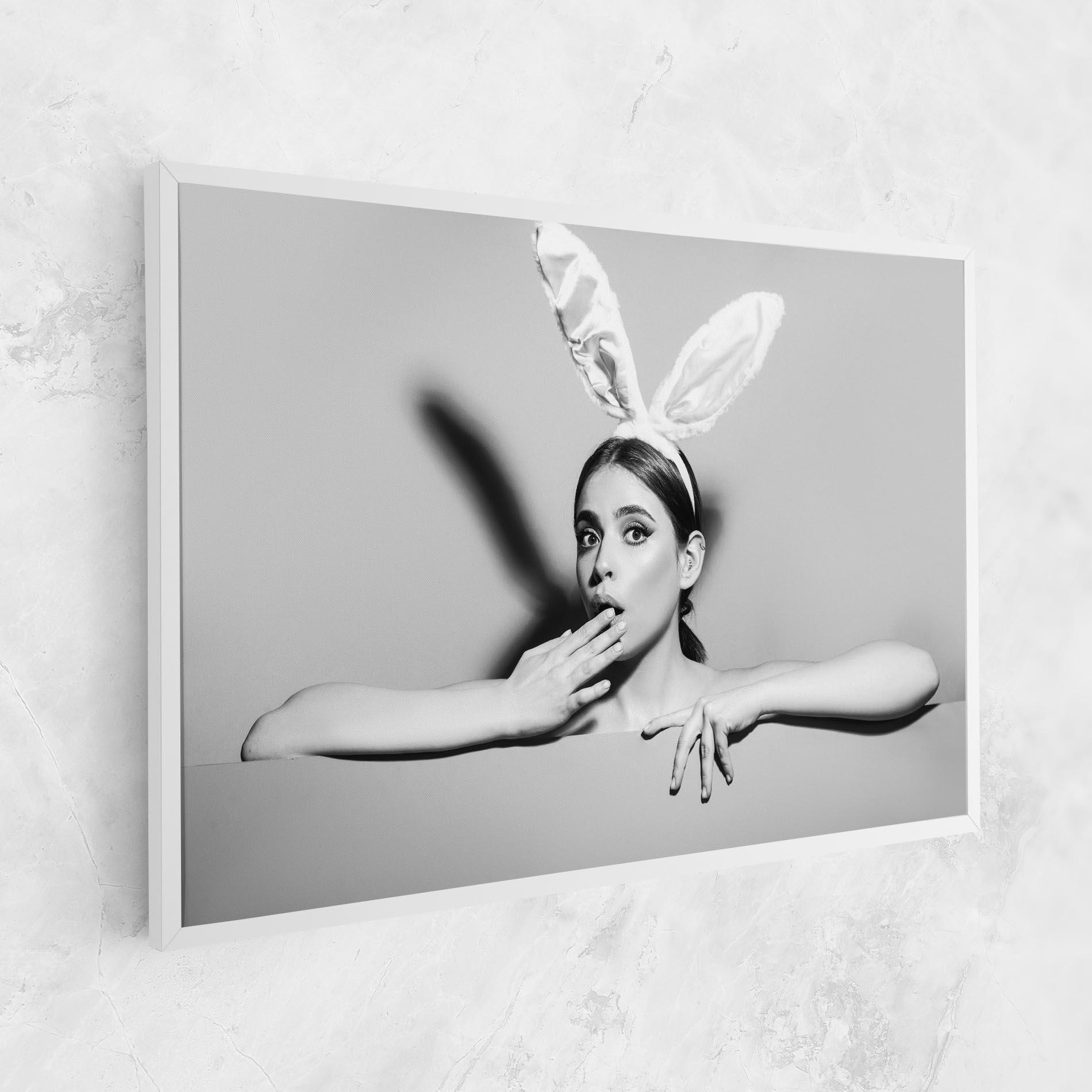 Tablou Canvas Bunny Ears Peeking mockup 1