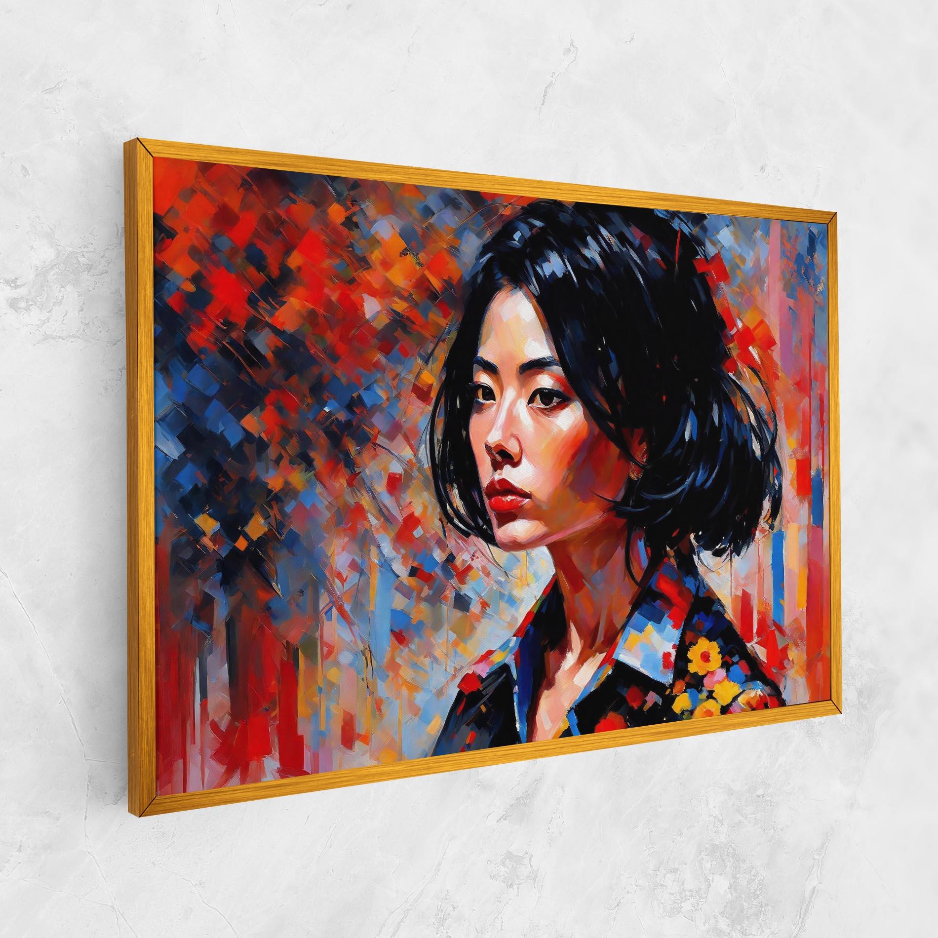 Tablou Canvas Beautiful Asian Woman mockup 1