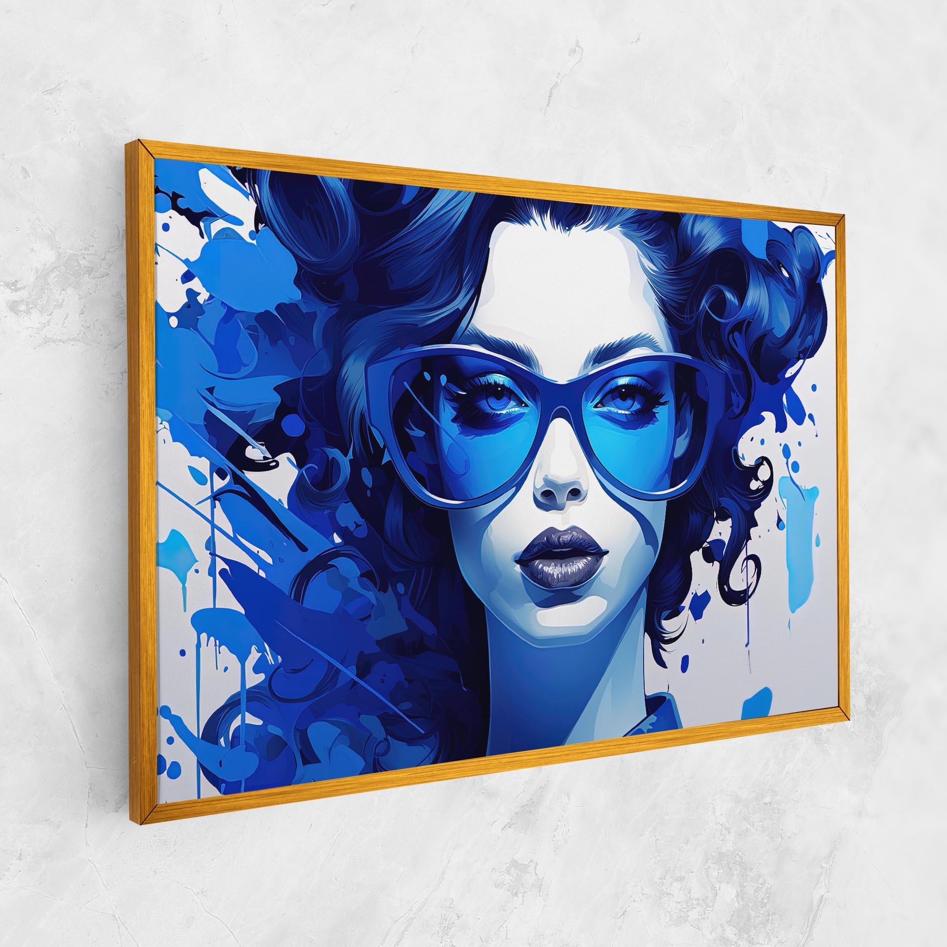 Tablou Canvas Big Blue Glasses mockup 1
