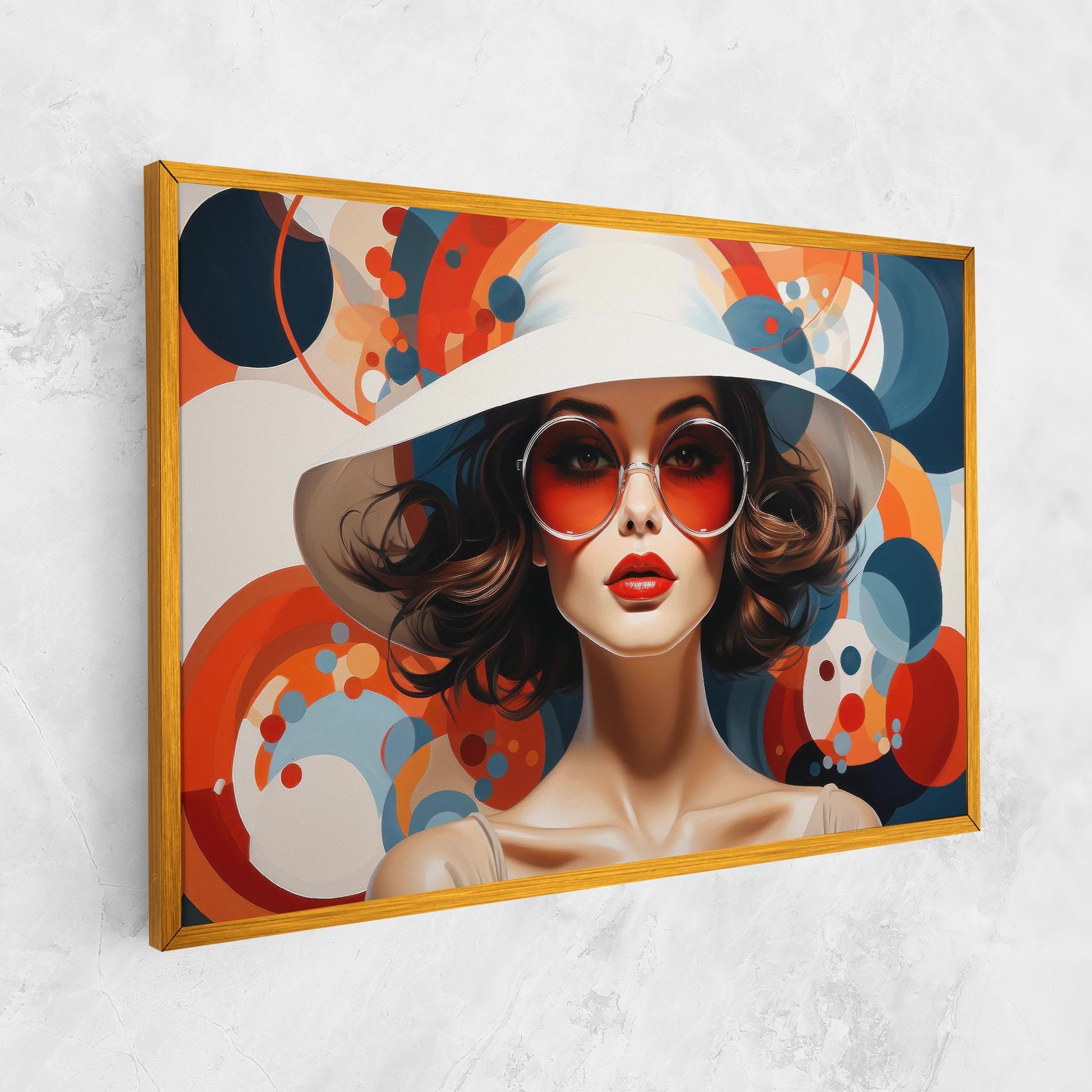 Big Glasses Woman mockup 1