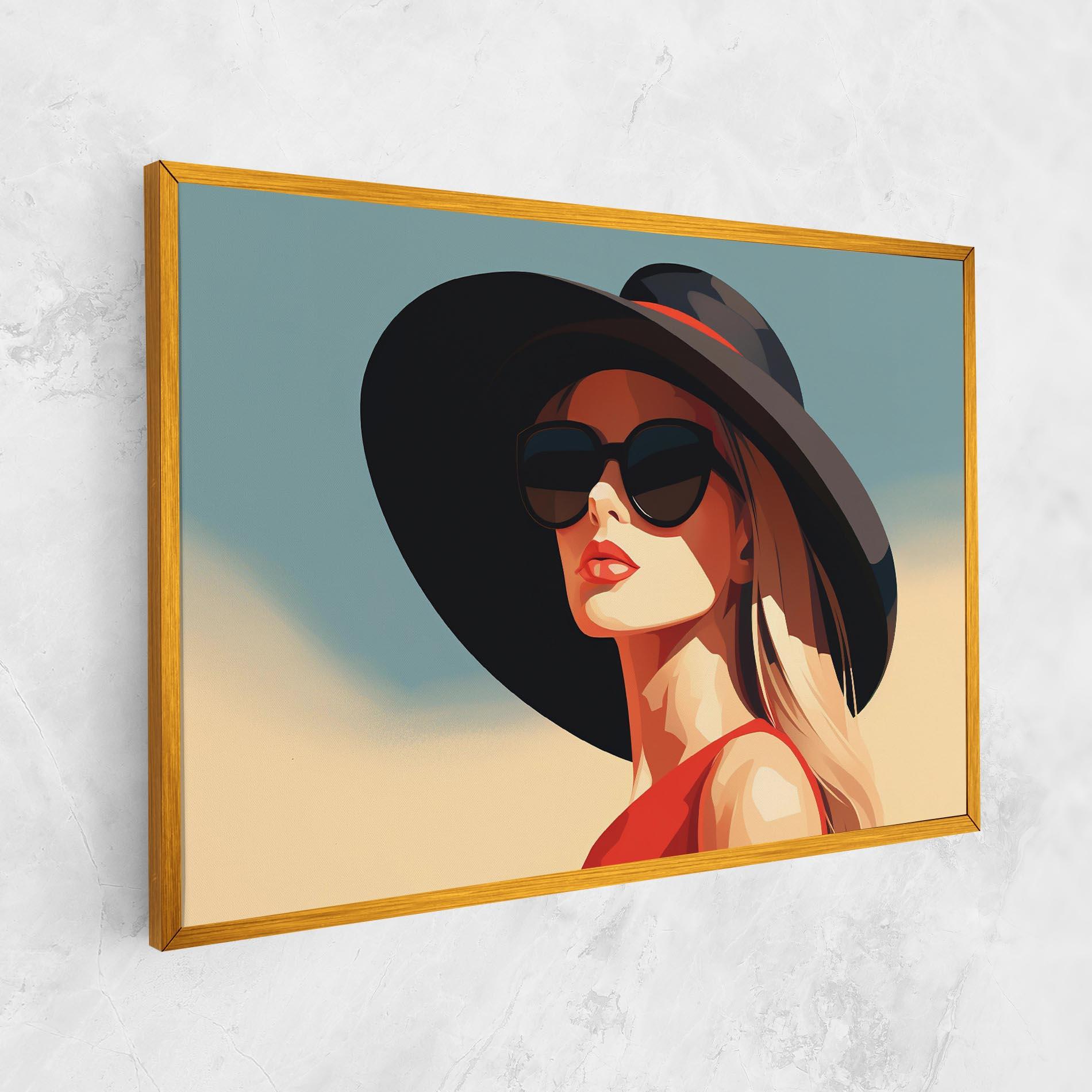 Tablou Canvas Caucasian Glamor Model mockup 1