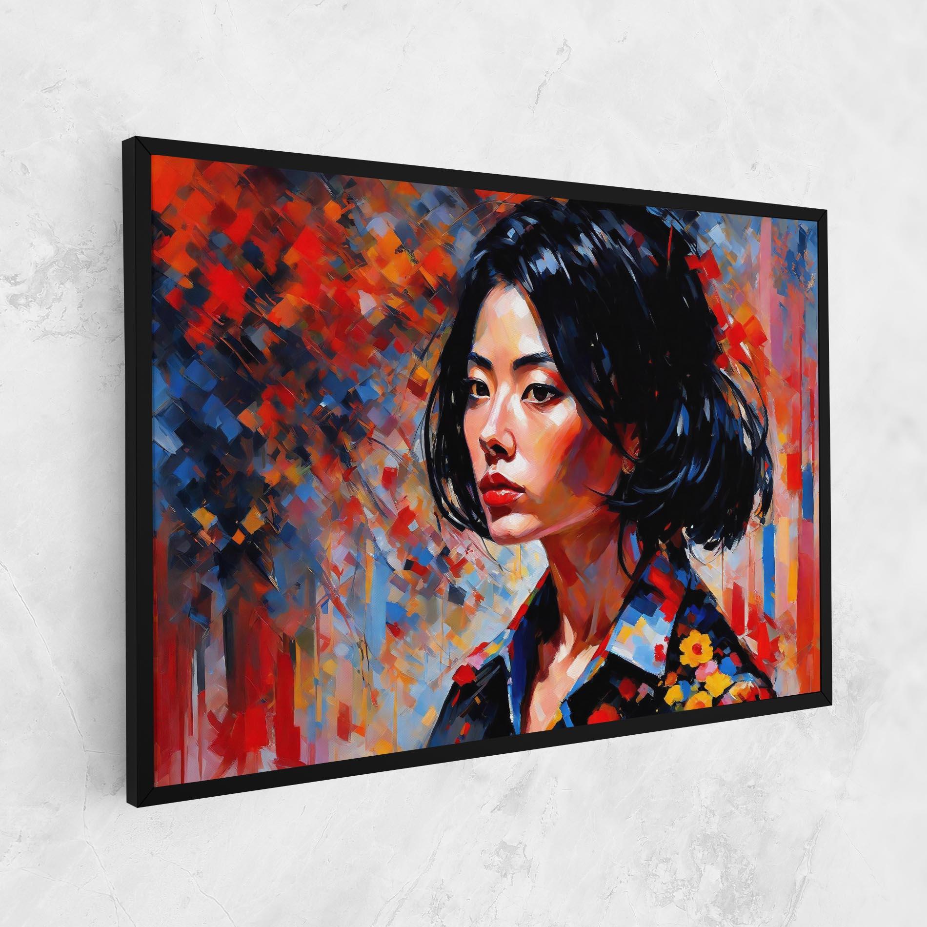 Tablou Canvas Beautiful Asian Woman mockup 1