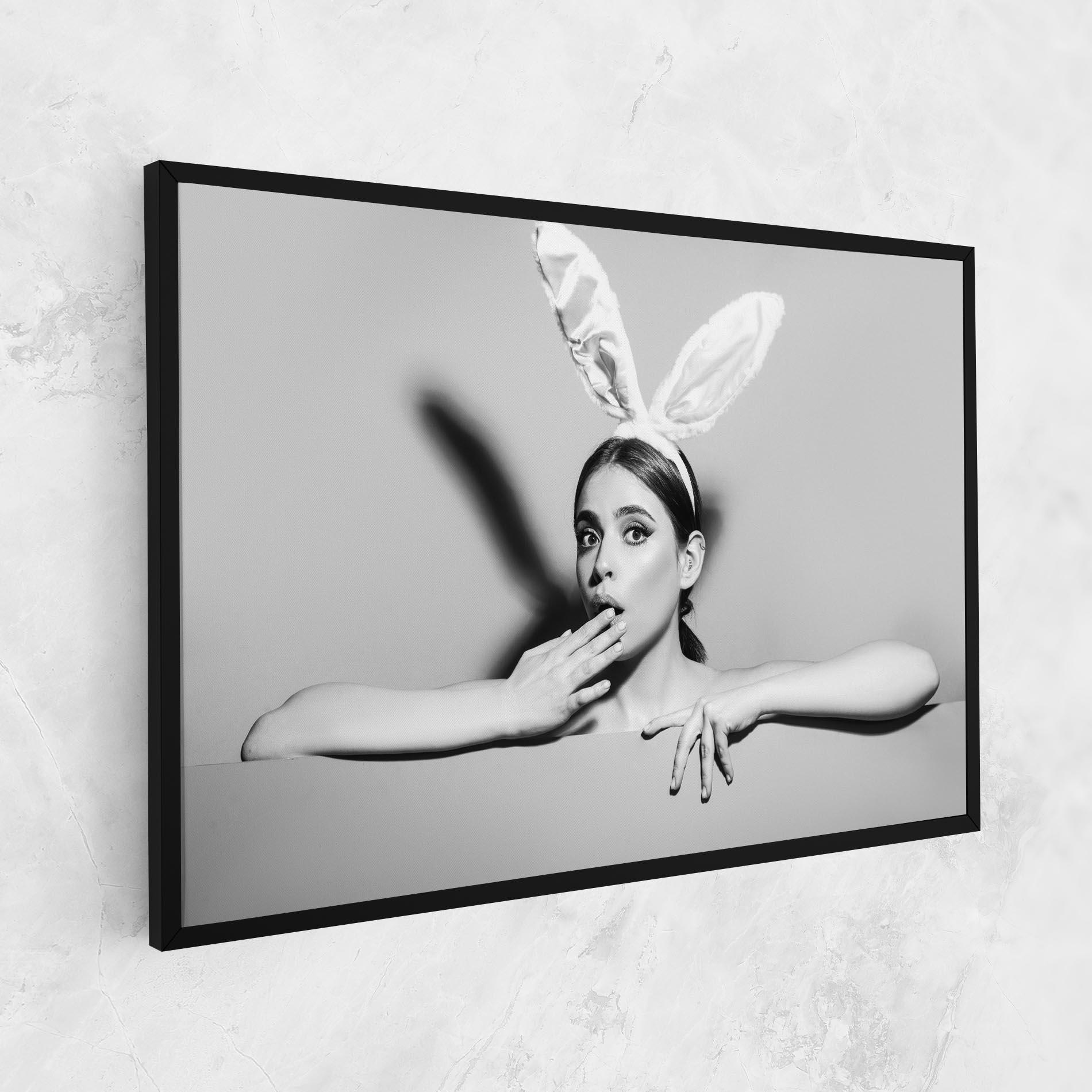 Tablou Canvas Bunny Ears Peeking mockup 1