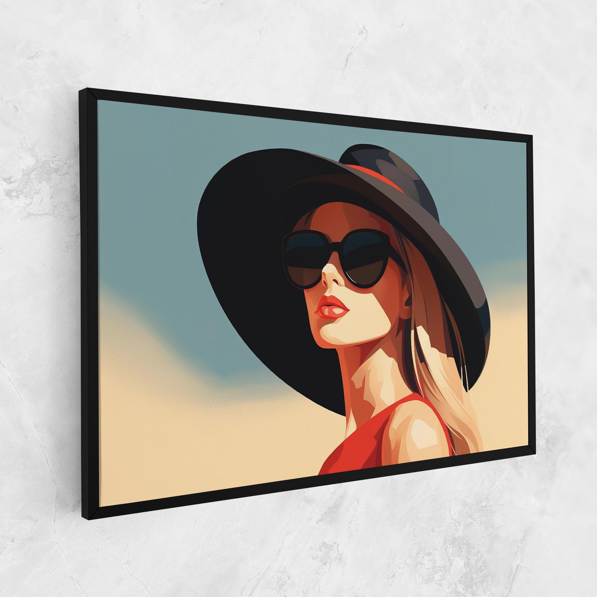 Tablou Canvas Caucasian Glamor Model mockup 1