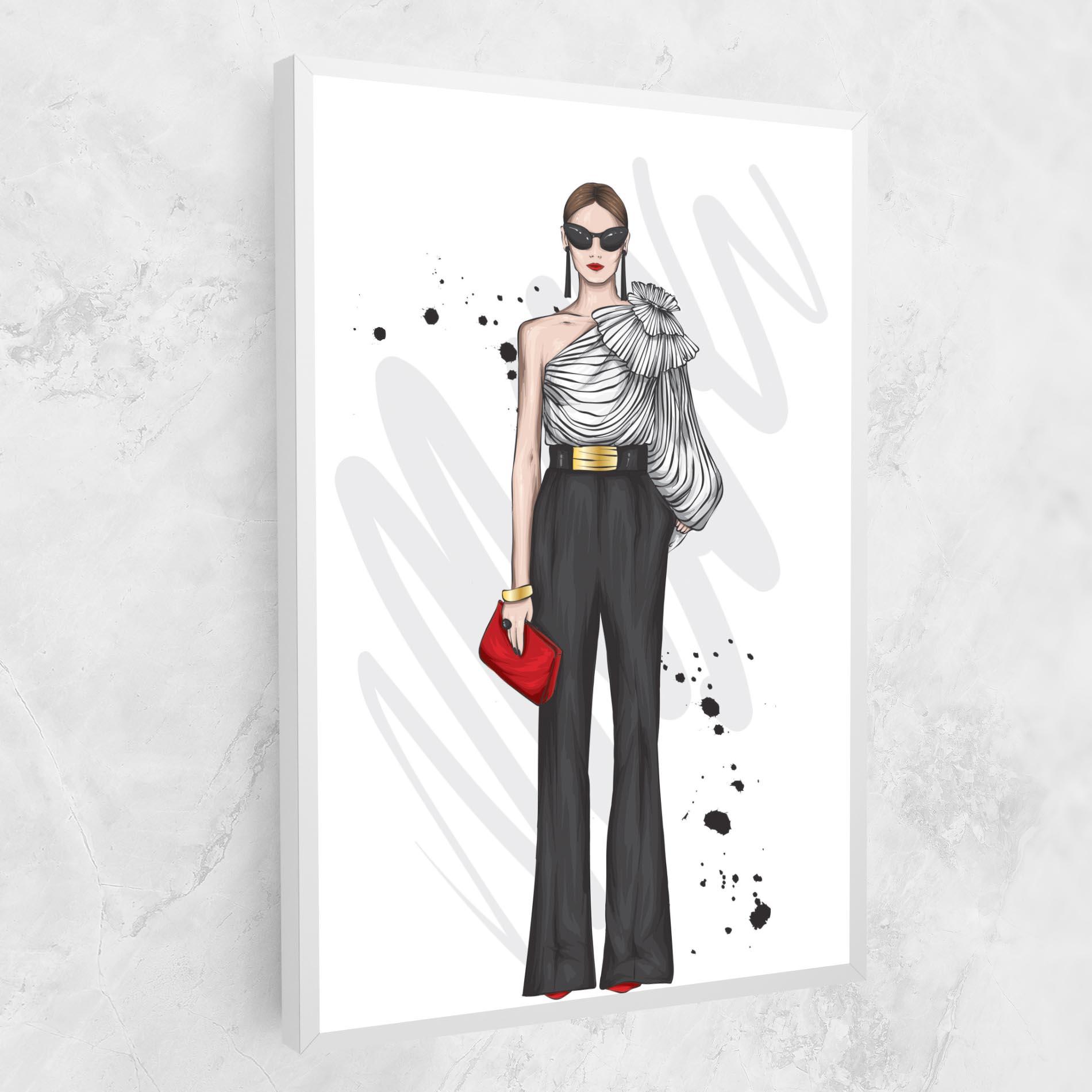 Tablou Canvas Tall Black Pants mockup 1